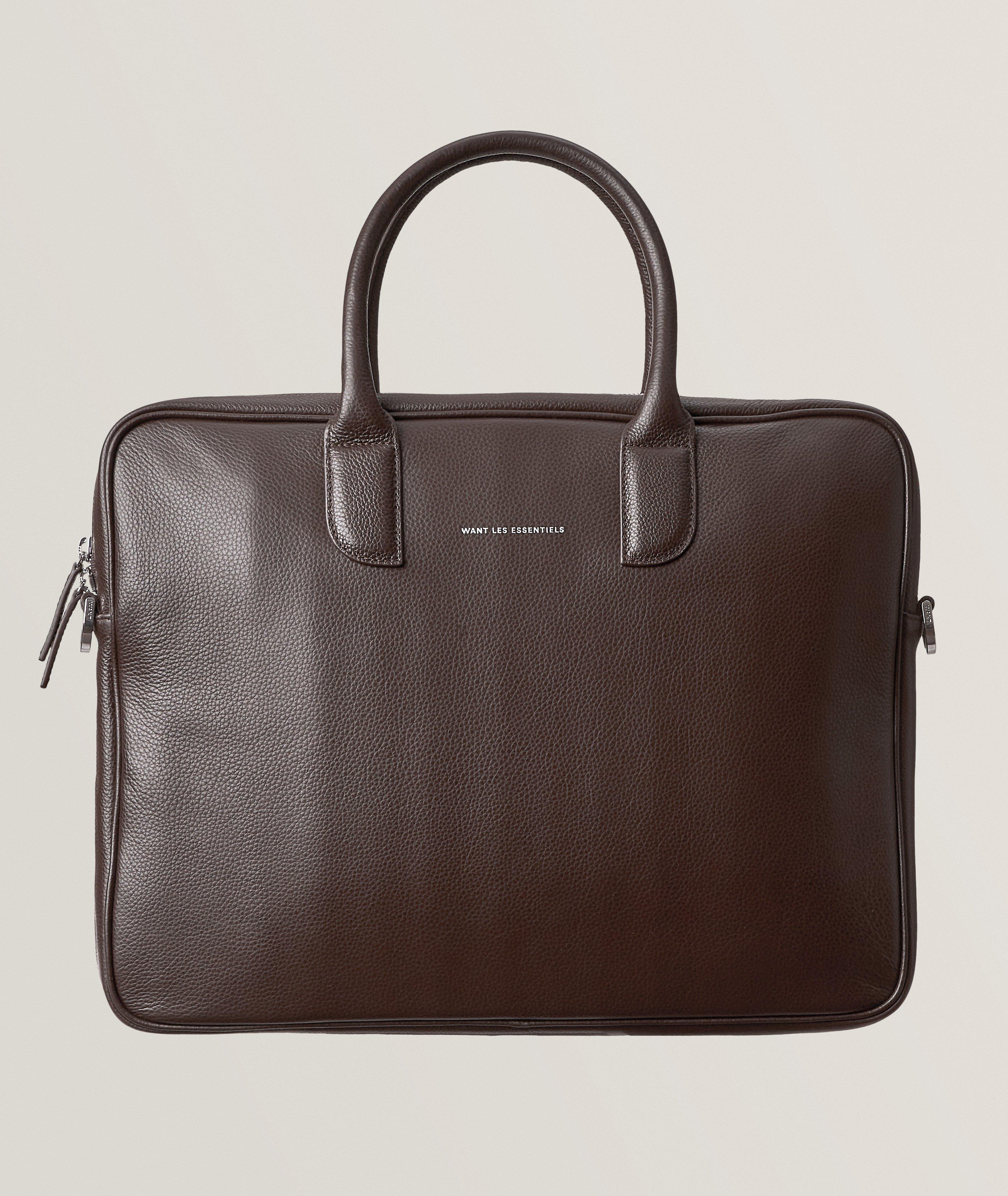 Lasage Pebble Grained Leather Briefcase image 0
