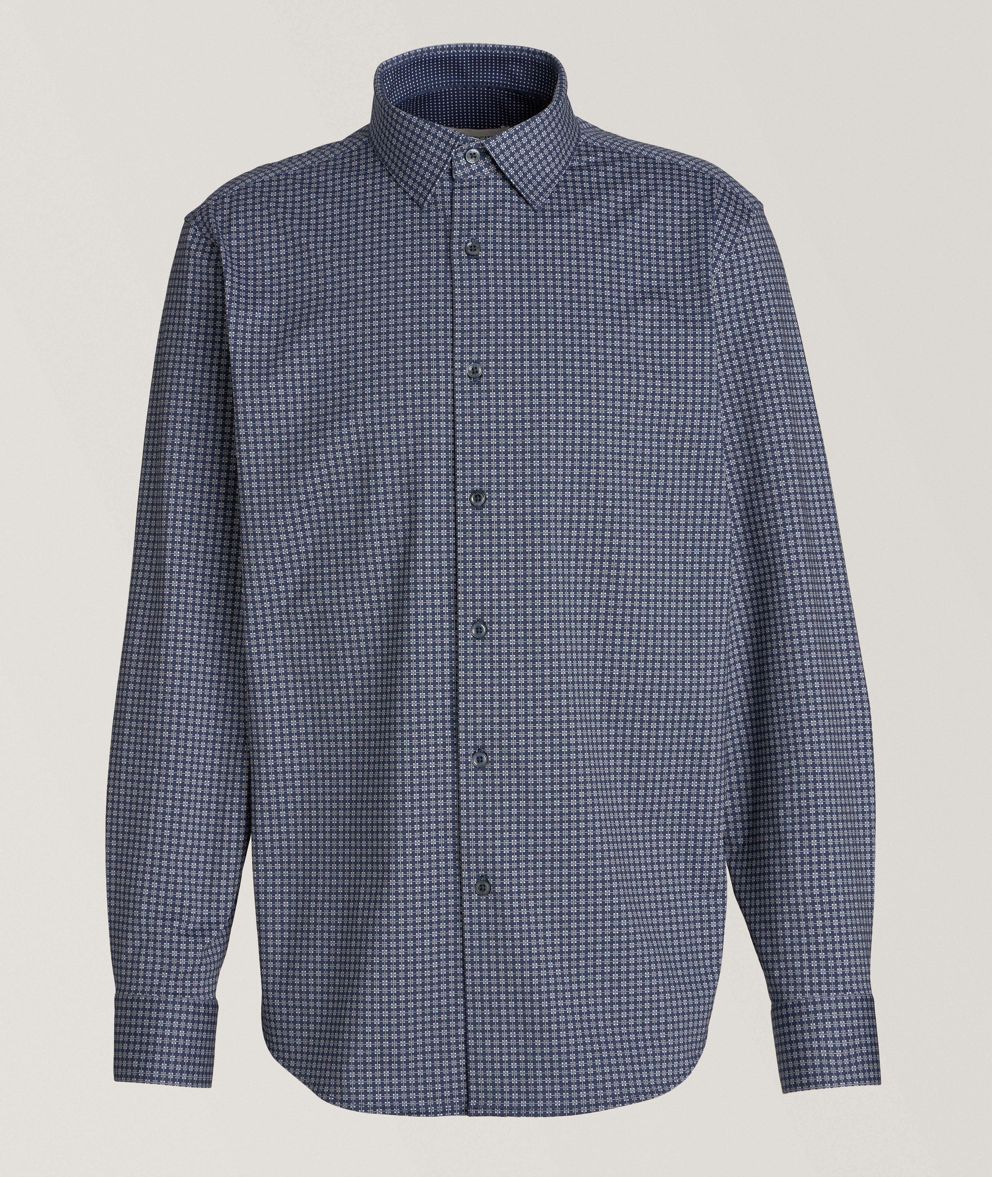 Regular-Fit Micro  Stretch-Cotton Shirt  image 0