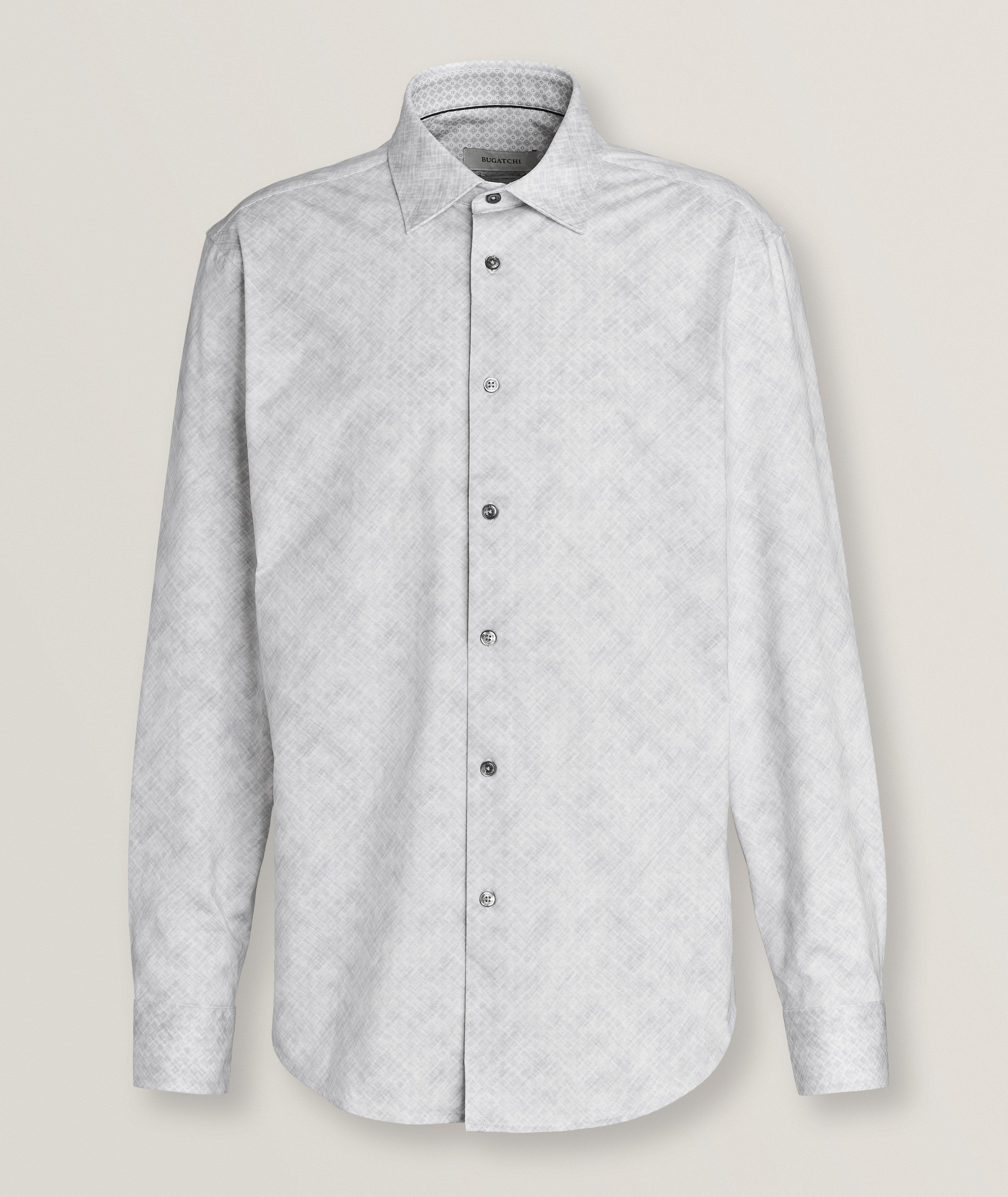 Brushed Stretch-Cotton Shirt  image 0