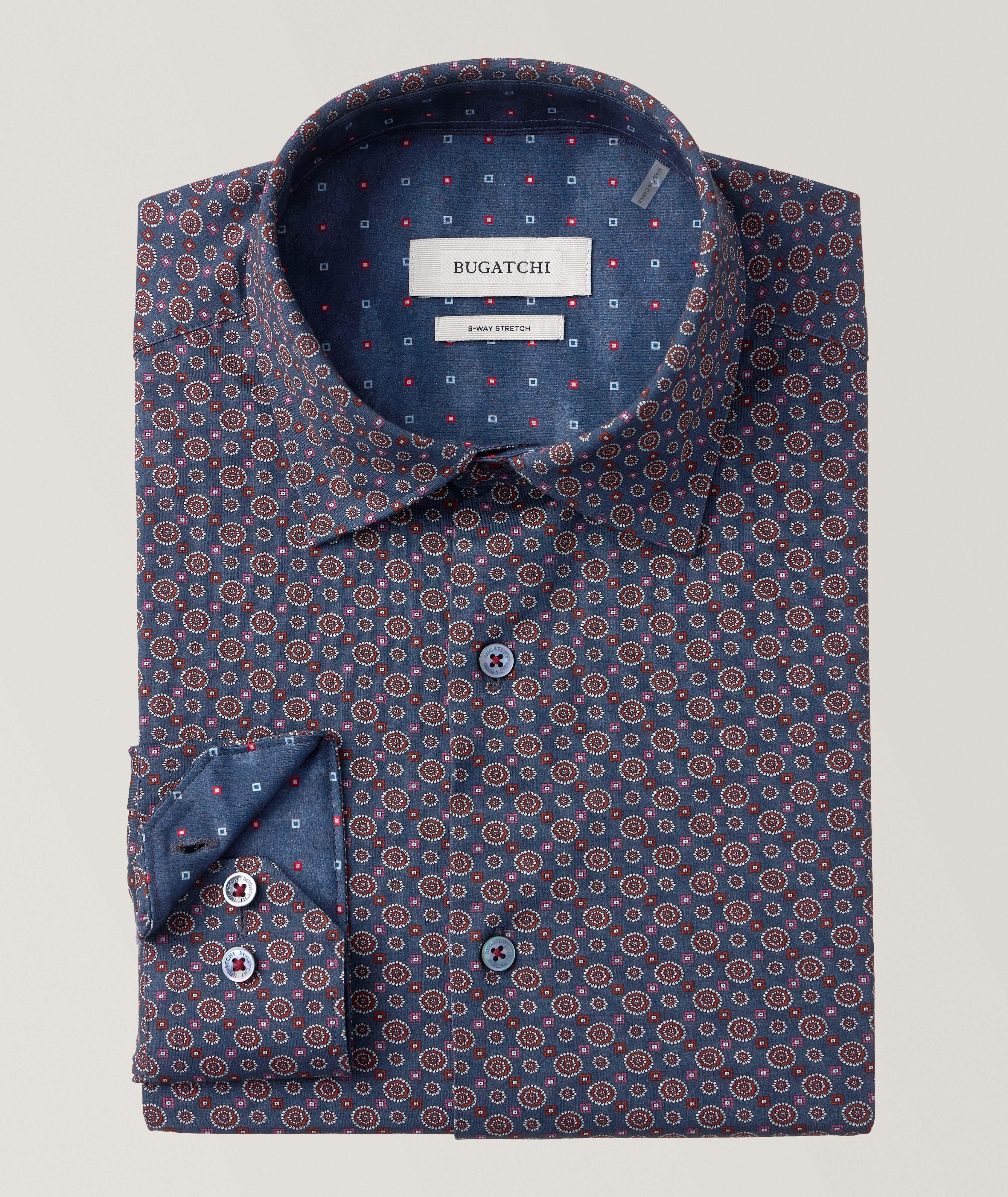 Medallion Dot Stretch-Cotton Shirt image 0