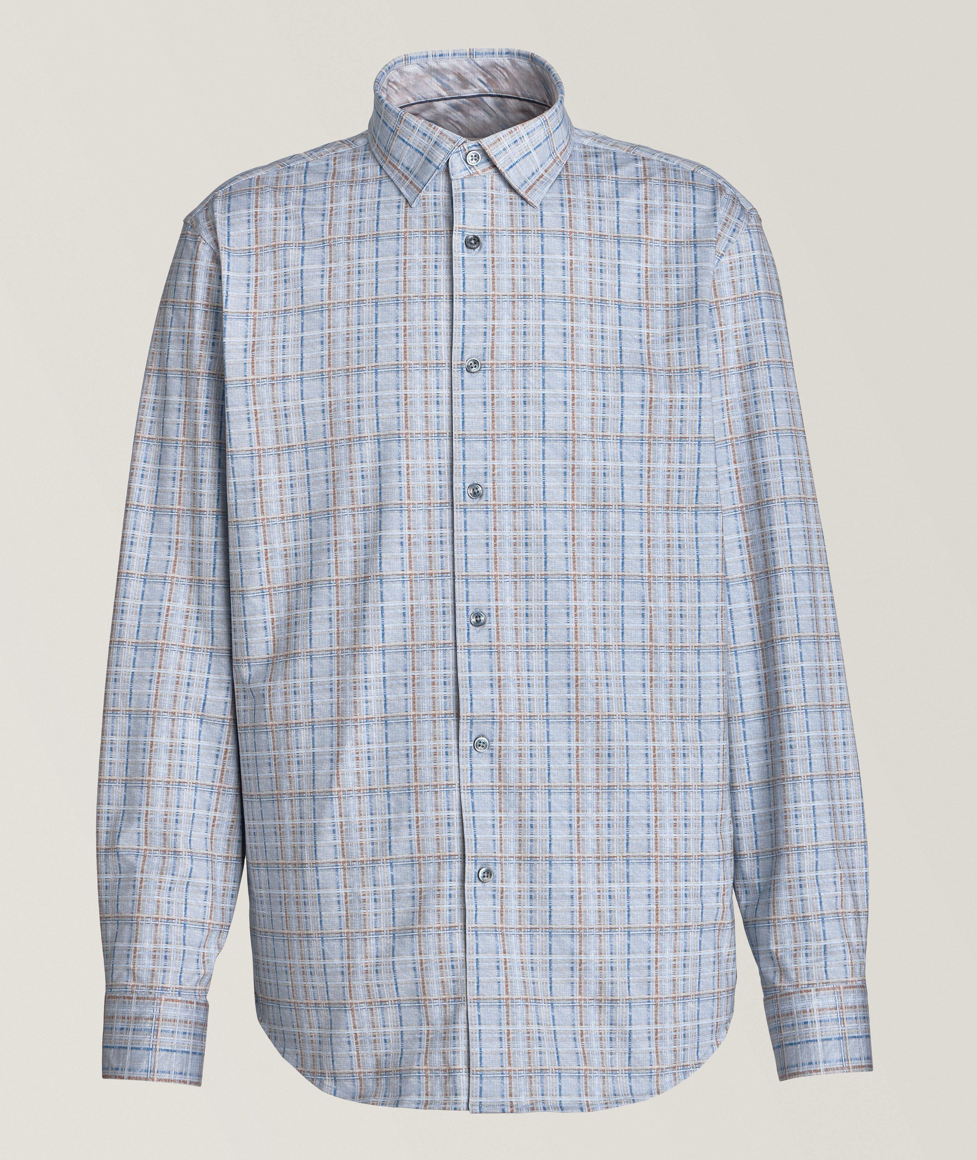 Check Stretch-Cotton Sports Shirt  image 0