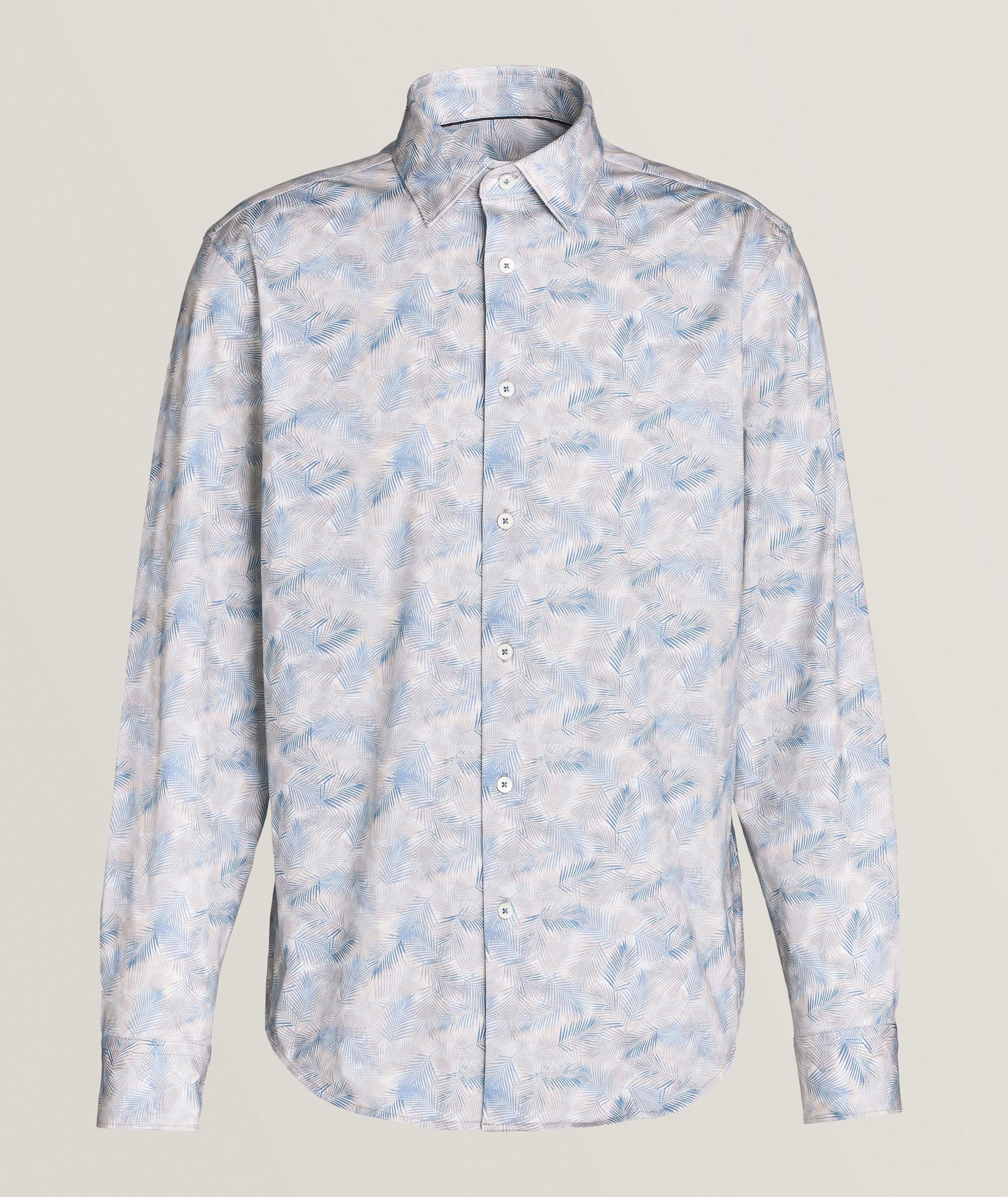 Leaf Stretch-Cotton Sports Shirt  image 0