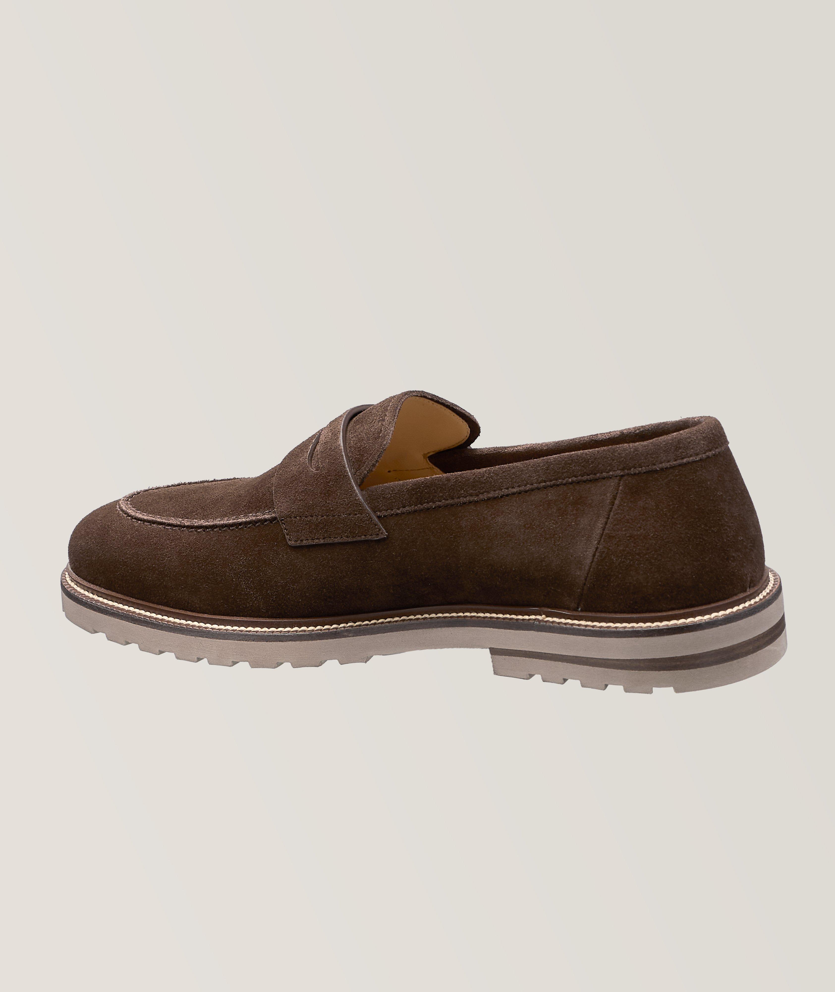 Suede Penny Loafers image 1