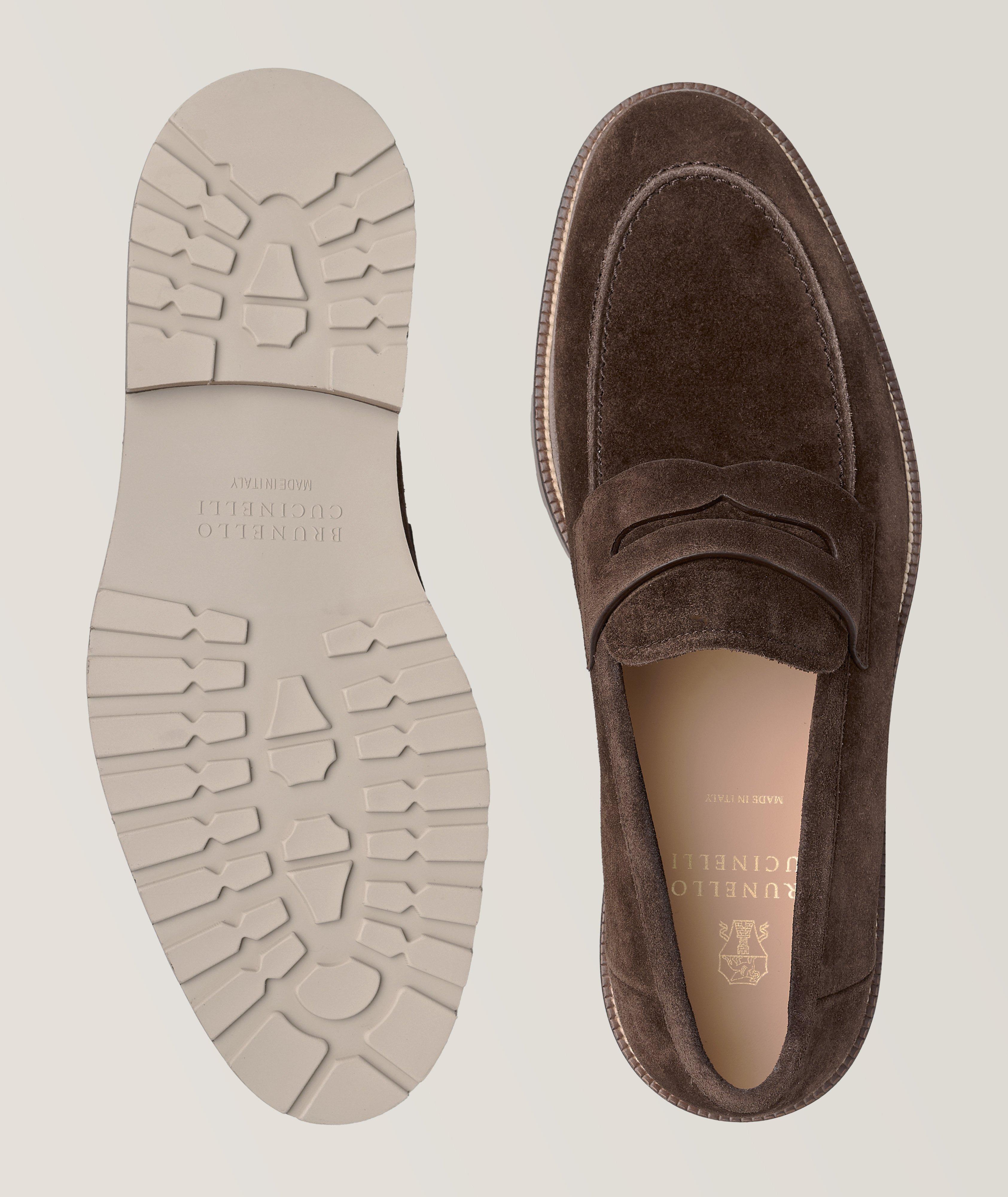 Suede Penny Loafers