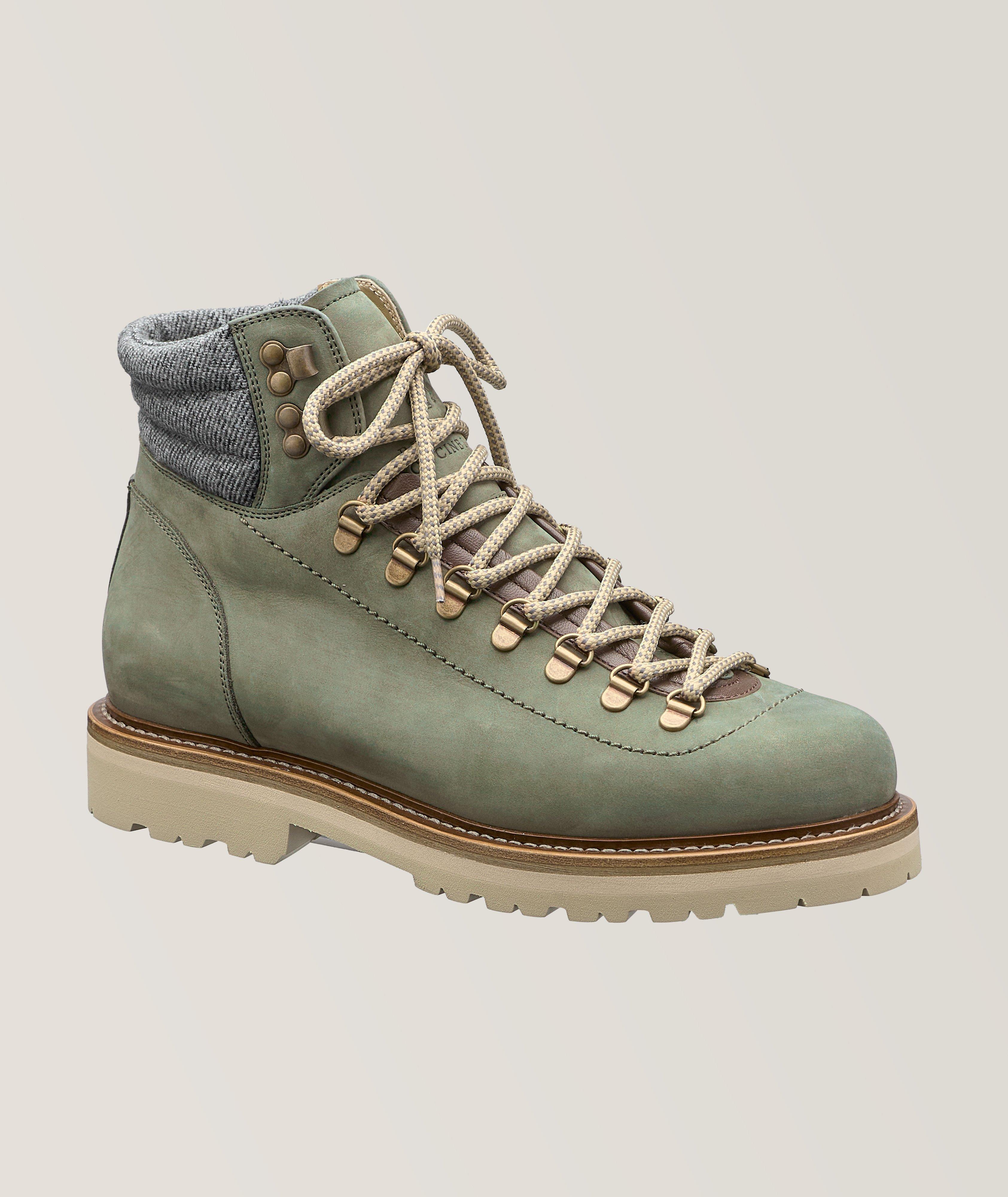 Brunello Cucinelli Nubuck Hiking Boots