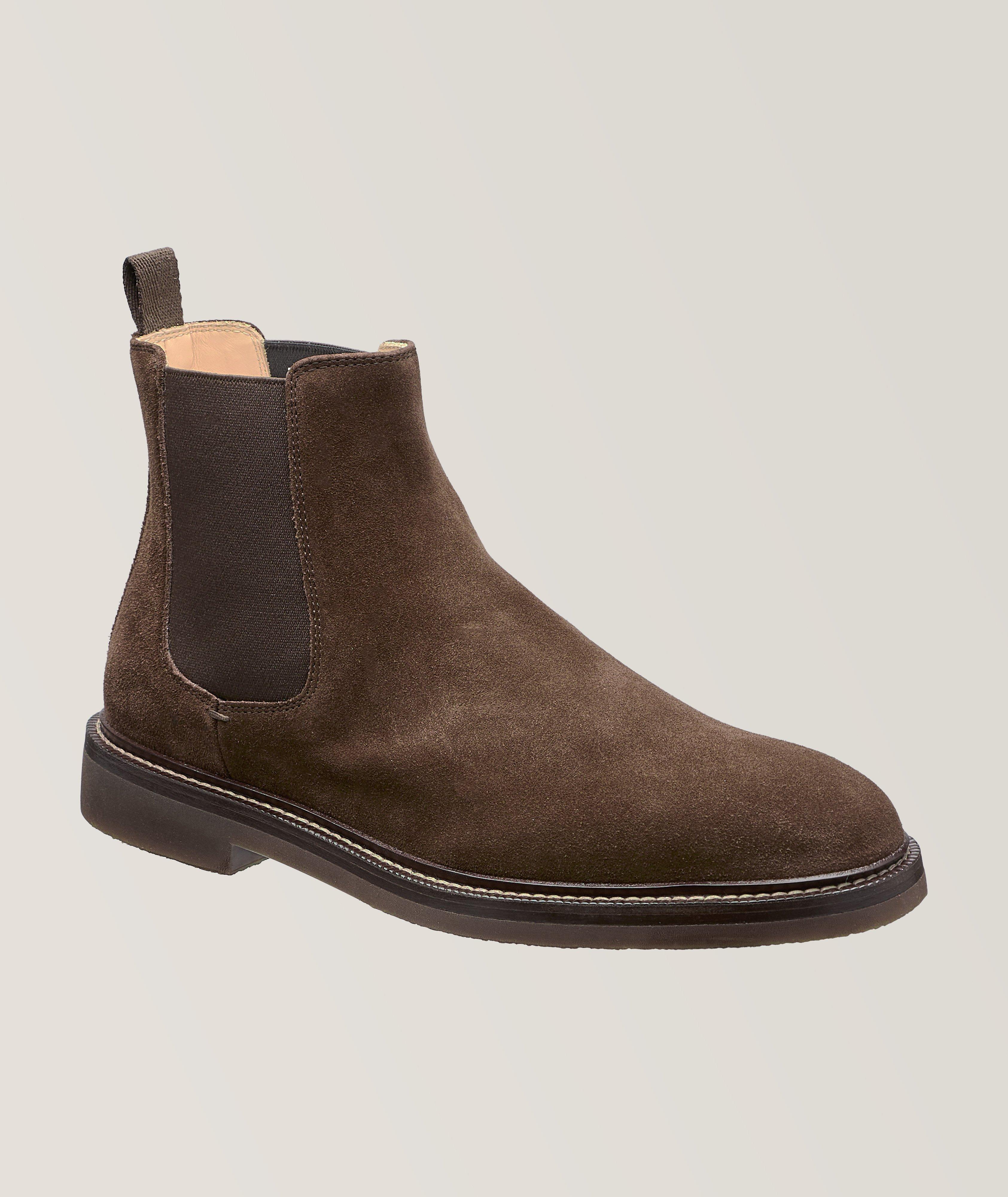 Brunello Cucinelli Suede Leather Chelsea Boots