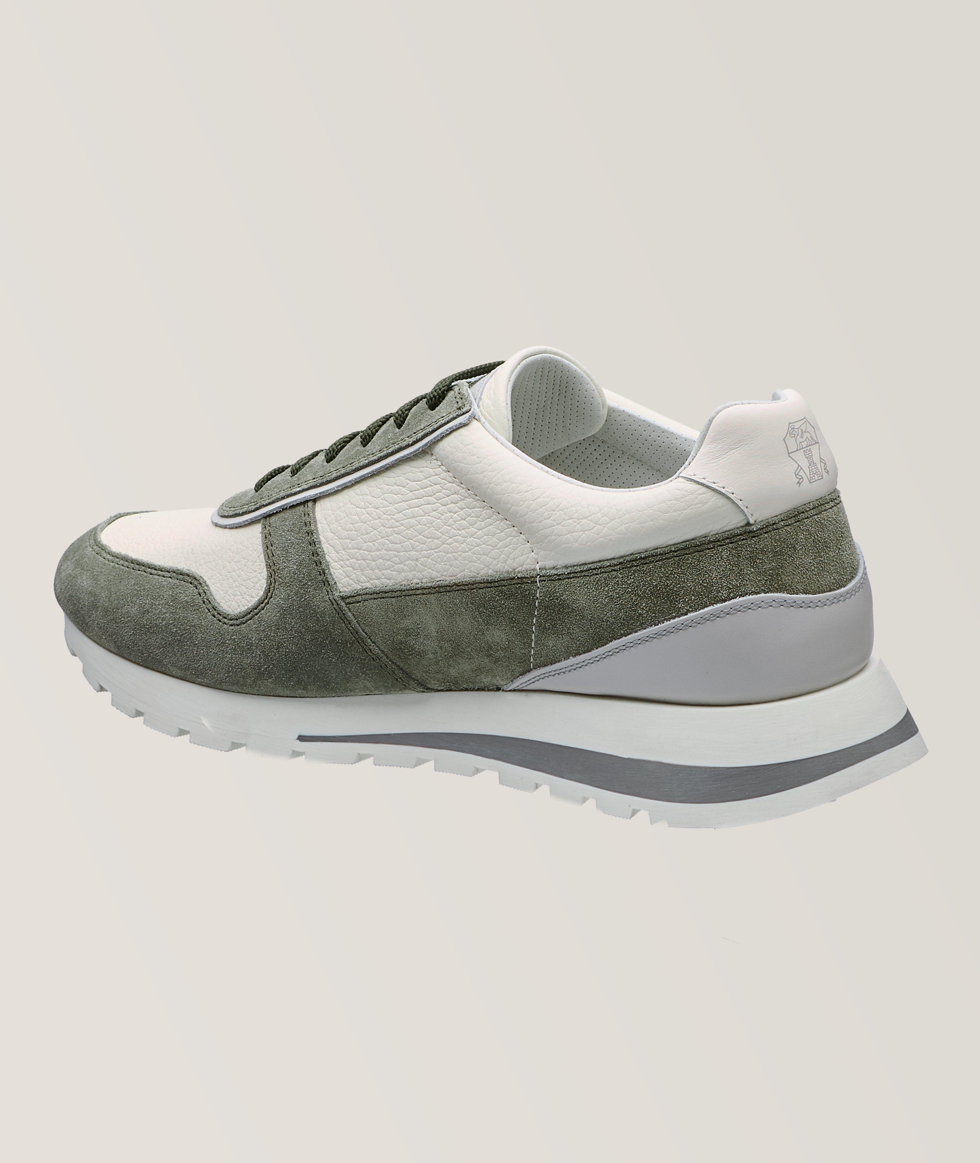 Pebbled Leather Trainers  image 1