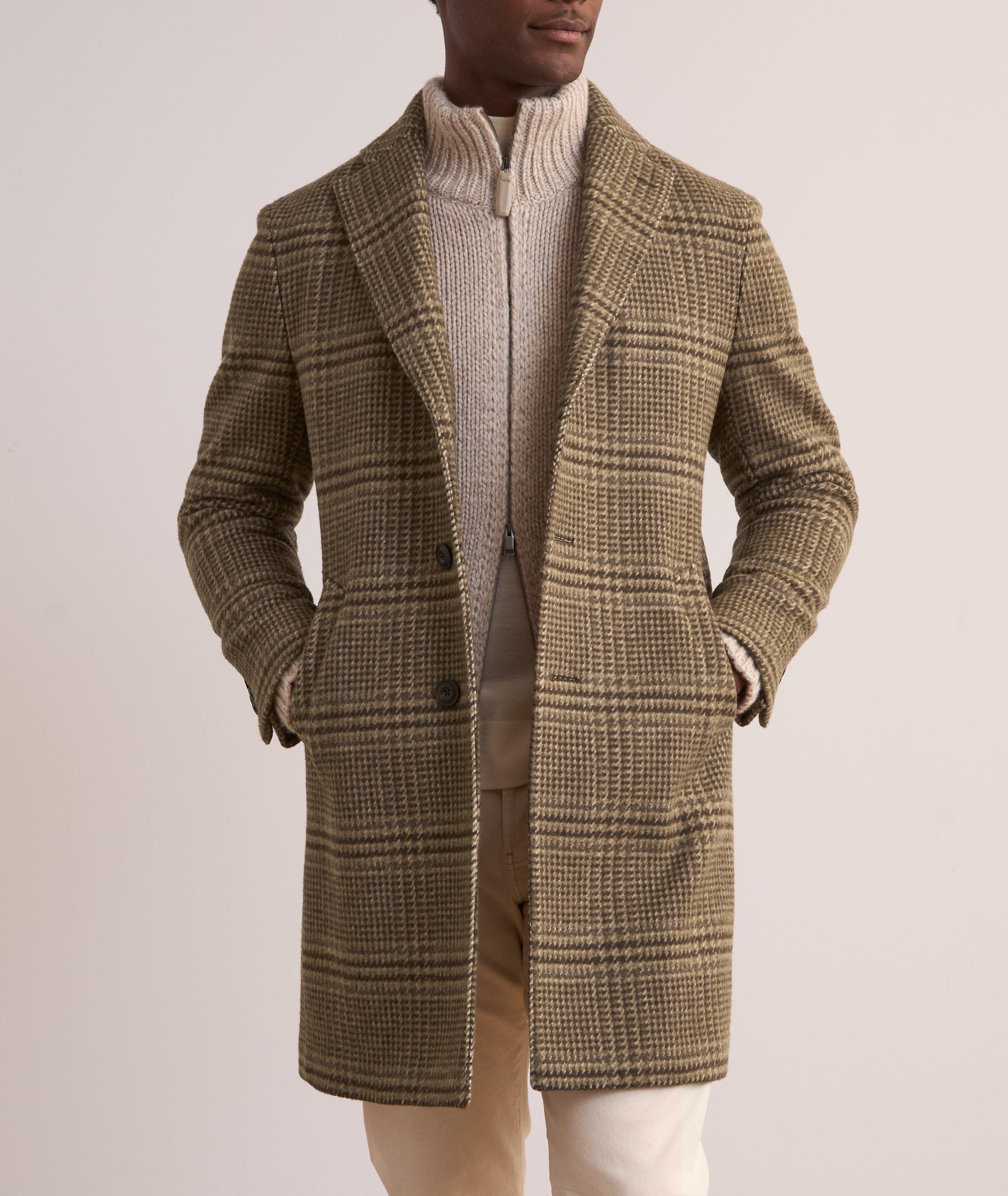 Houndstooth Wool-Cashmere Overcoat image 1