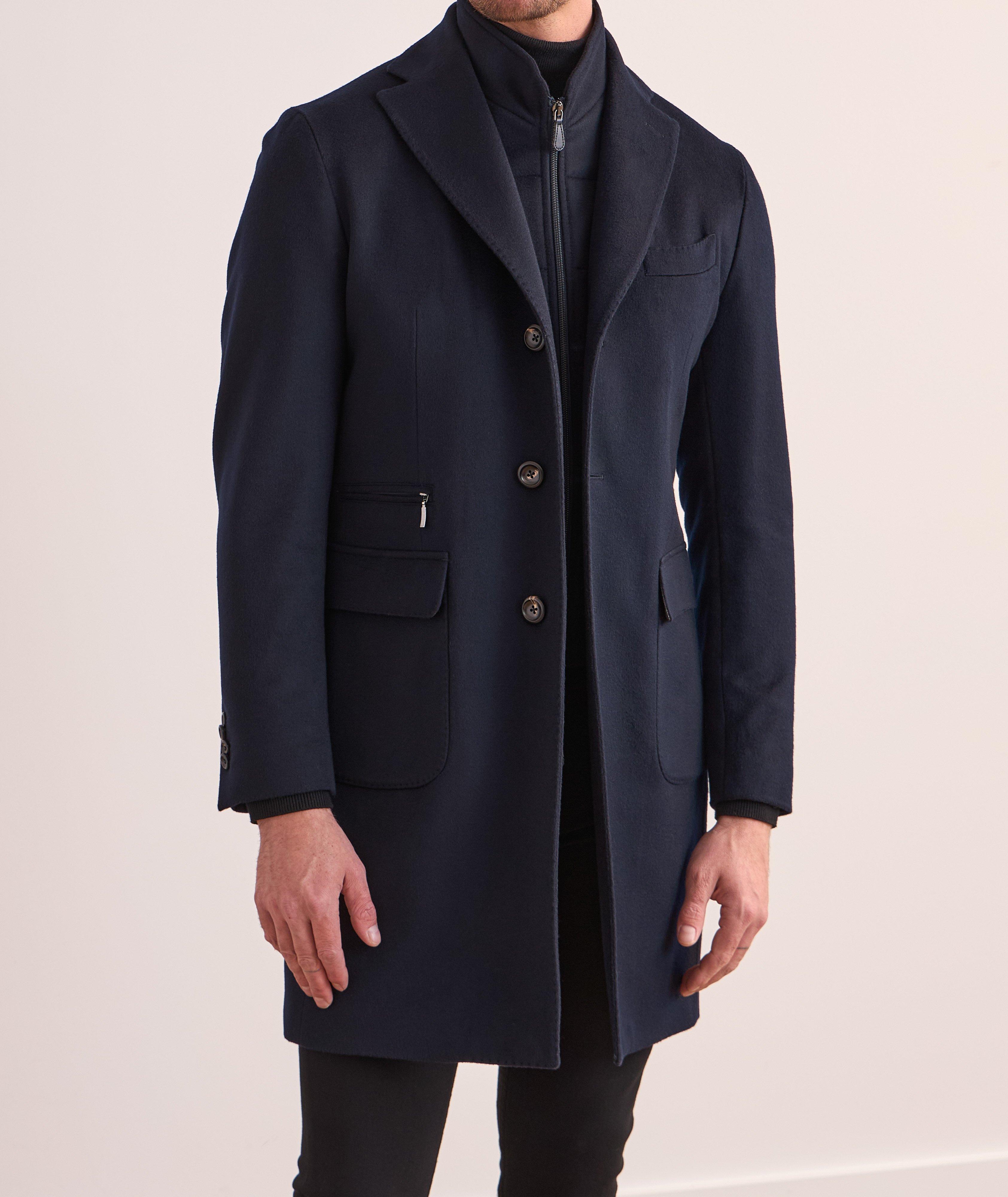 Manteau en laine vierge et en cachemire avec insertion amovible image 1