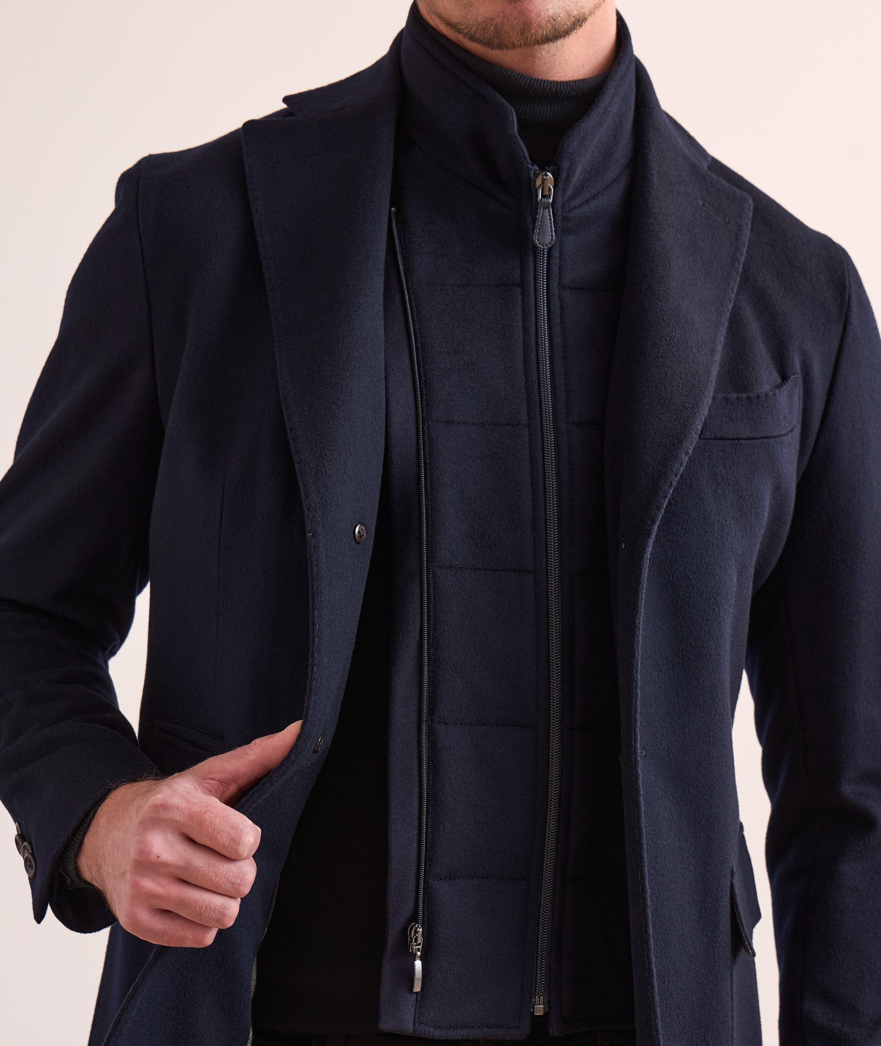 Manteau en laine vierge et en cachemire avec insertion amovible image 3