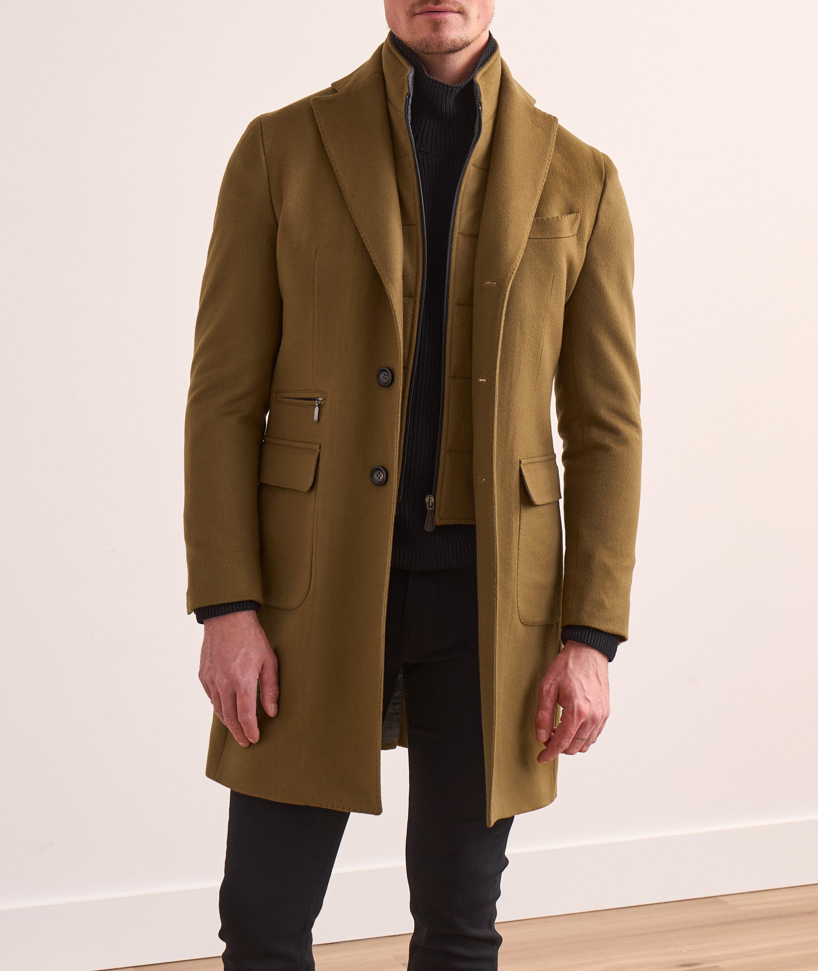 Manteau en laine vierge et en cachemire avec insertion amovible image 1