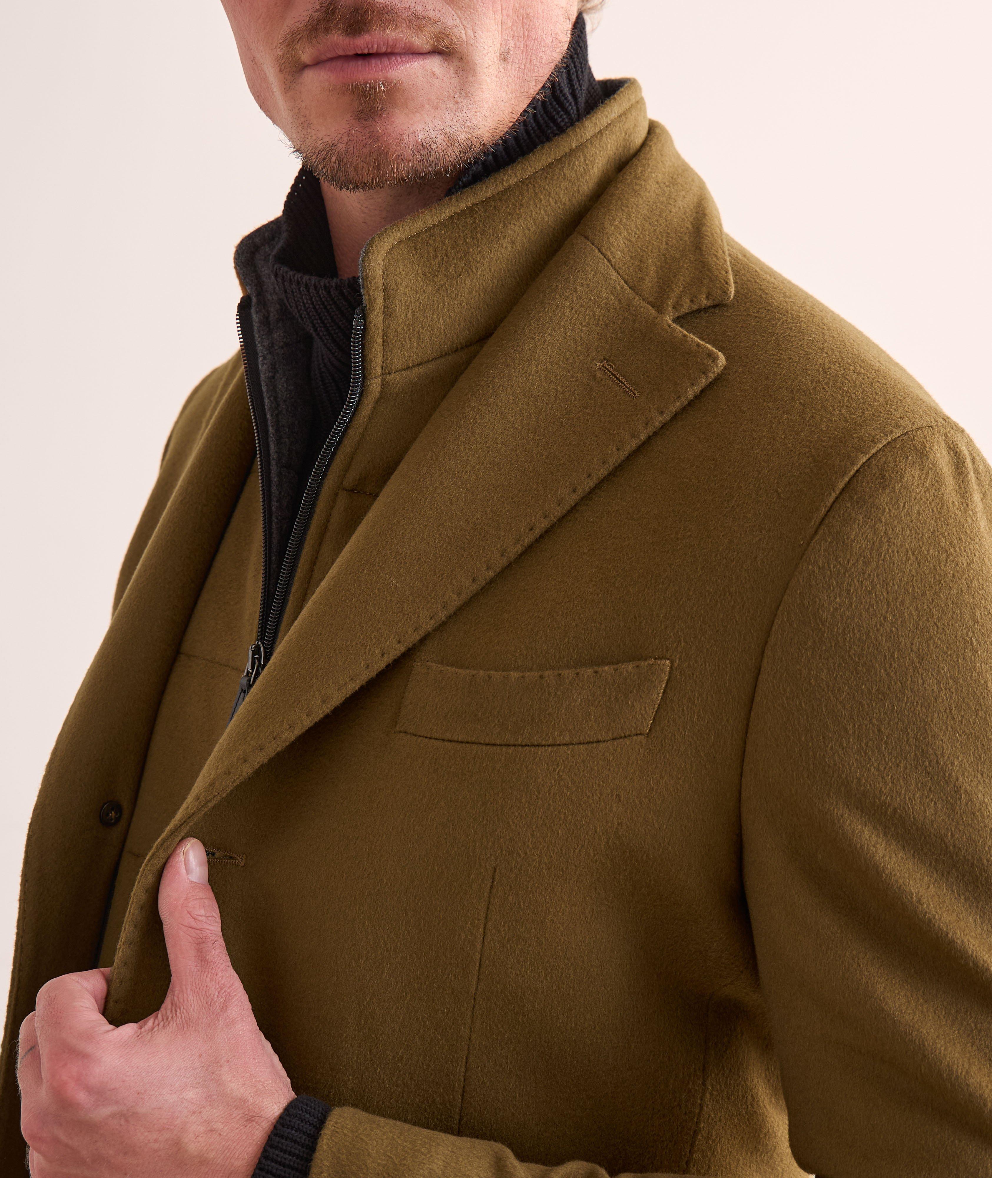 Manteau en laine vierge et en cachemire avec insertion amovible image 4