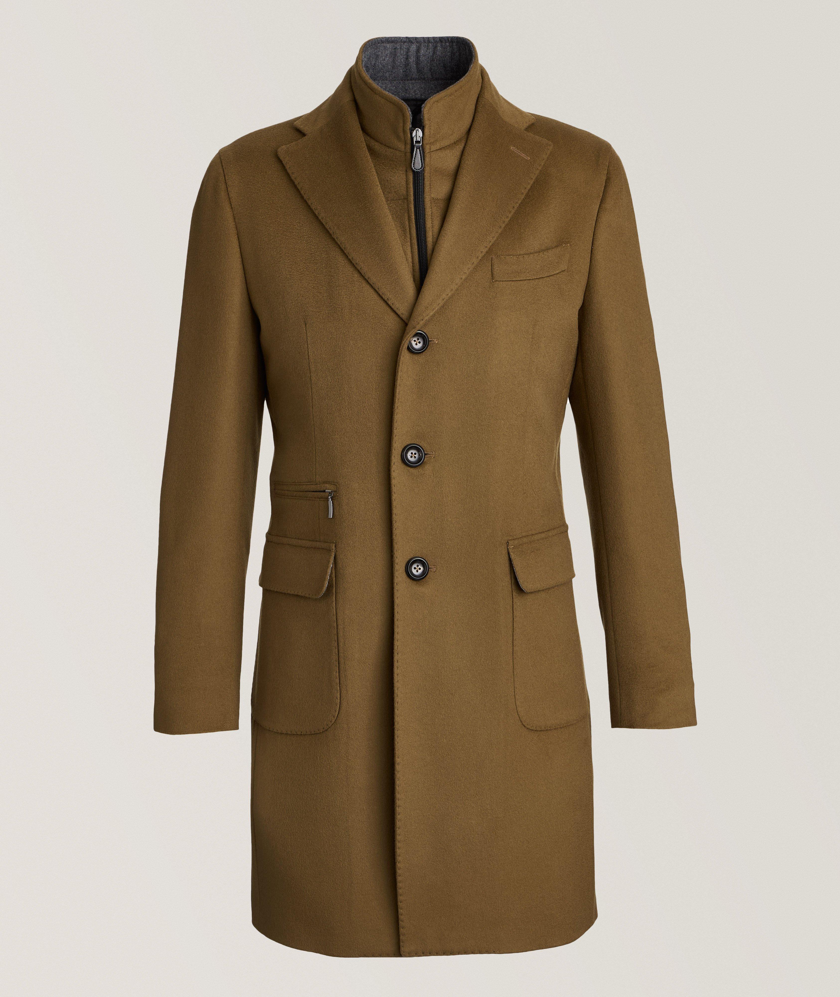Manteau en laine vierge et en cachemire avec insertion amovible image 0