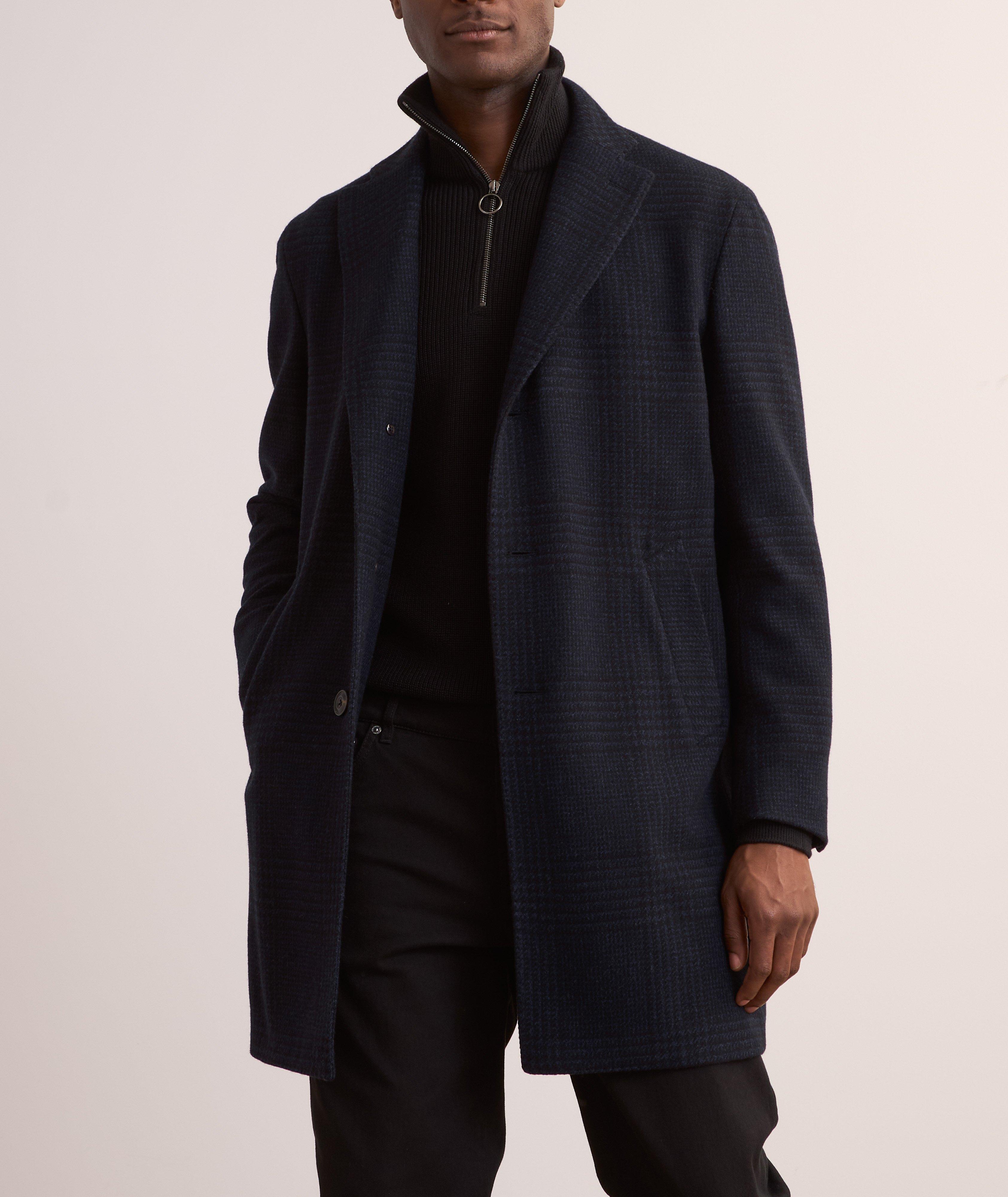 Houndstooth Wool-Cashmere Overcoat image 1