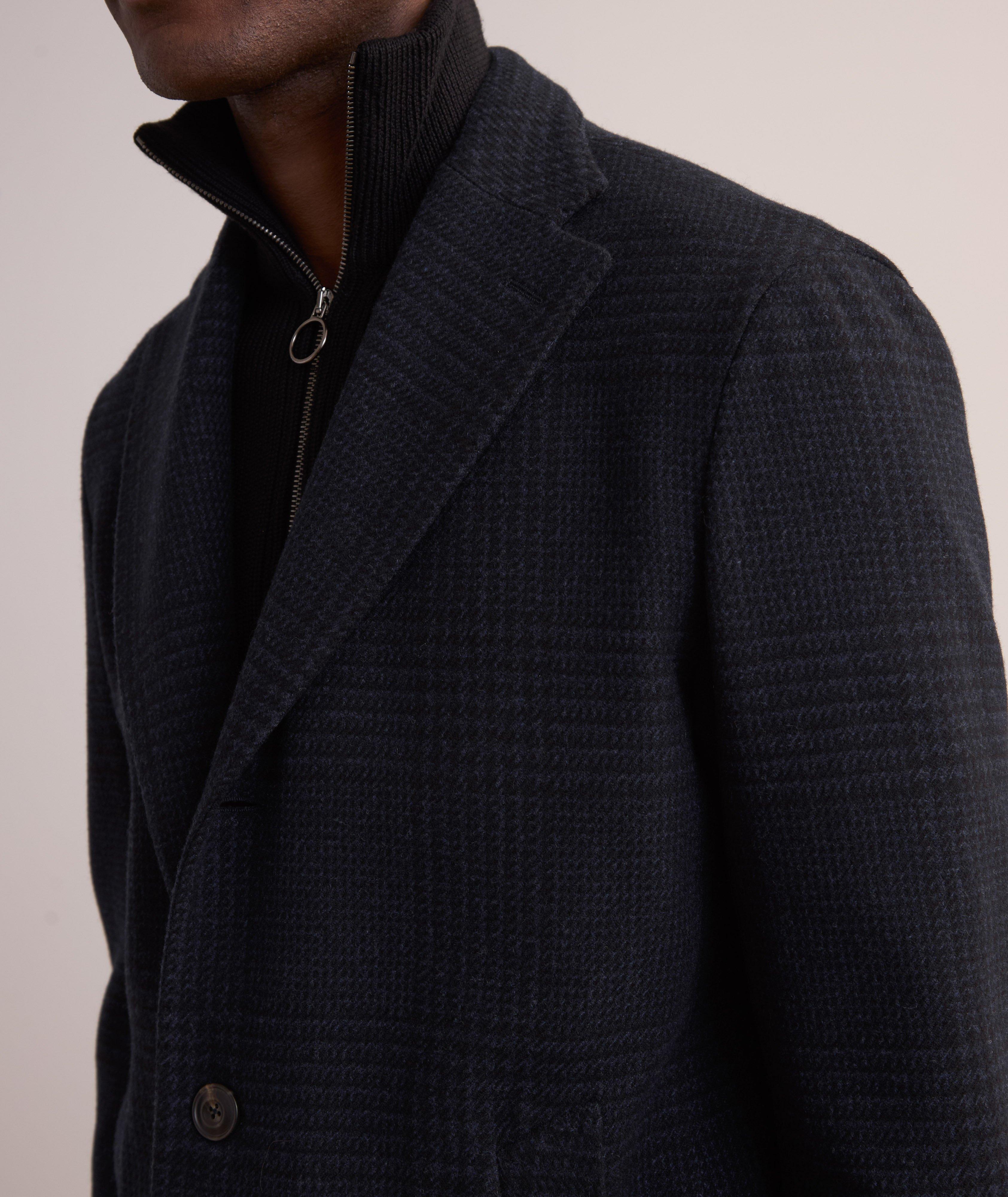 Houndstooth Wool-Cashmere Overcoat image 3