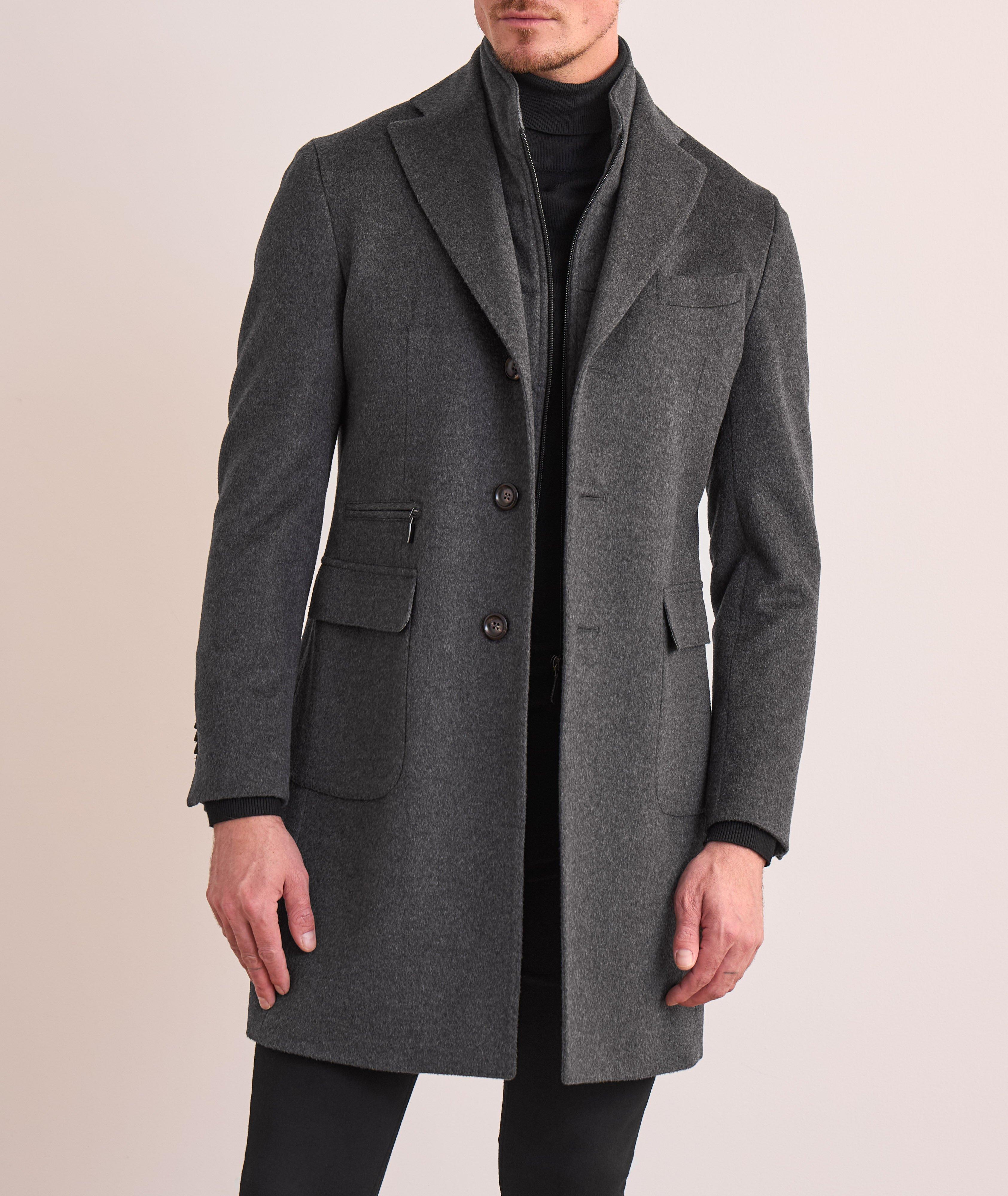 Manteau en laine vierge et en cachemire avec insertion amovible image 1