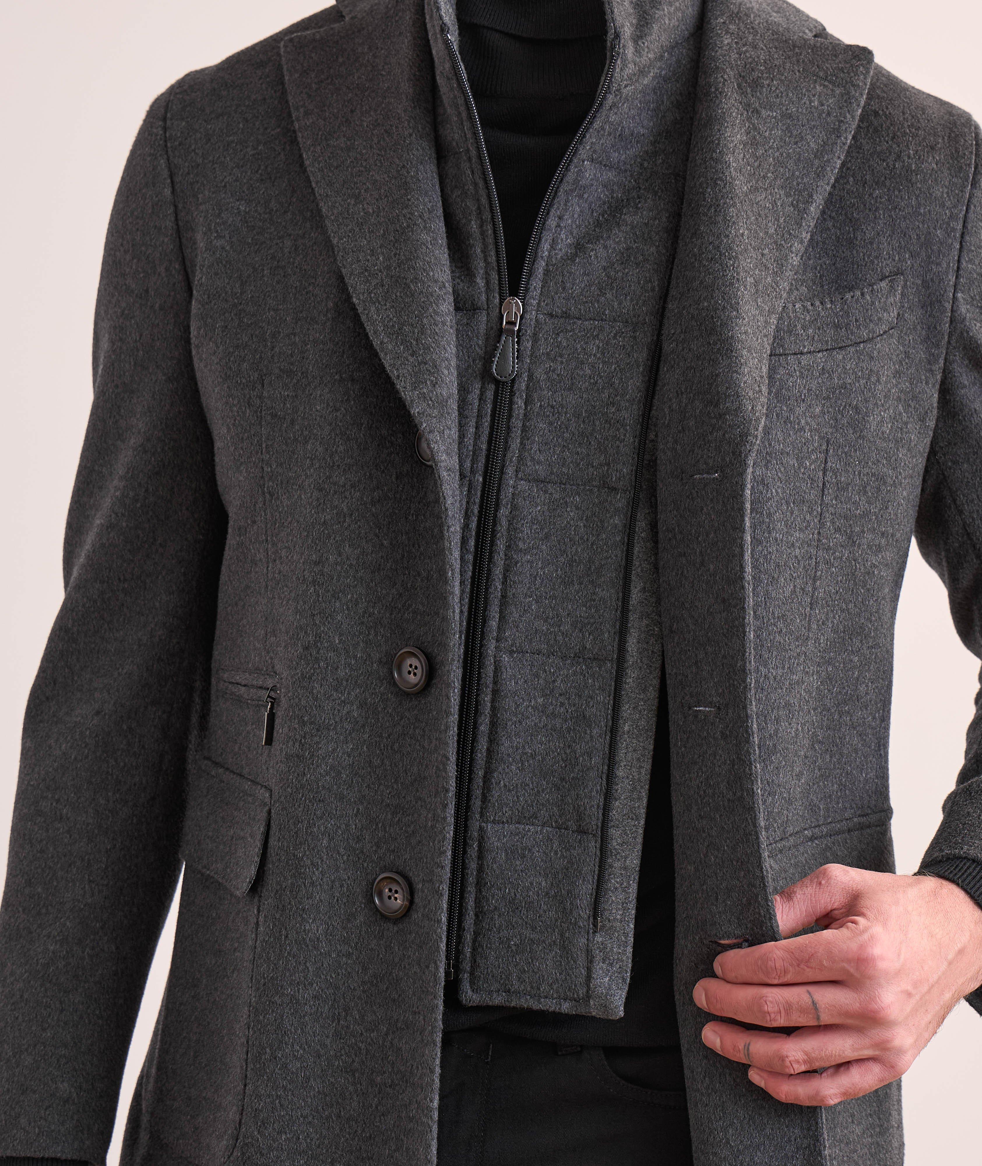 Manteau en laine vierge et en cachemire avec insertion amovible image 3