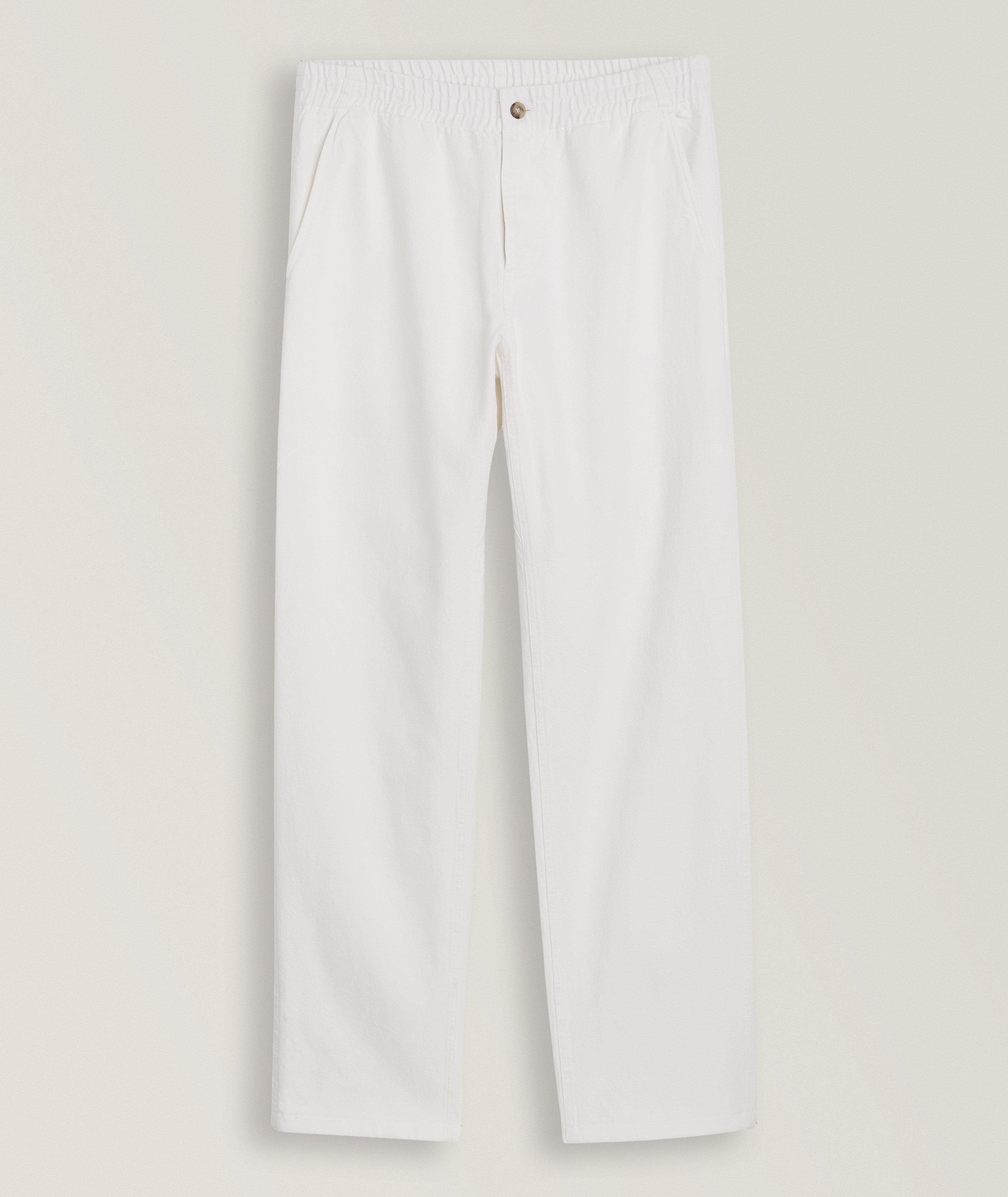Relaxed Stretch-Cotton Pants  image 0