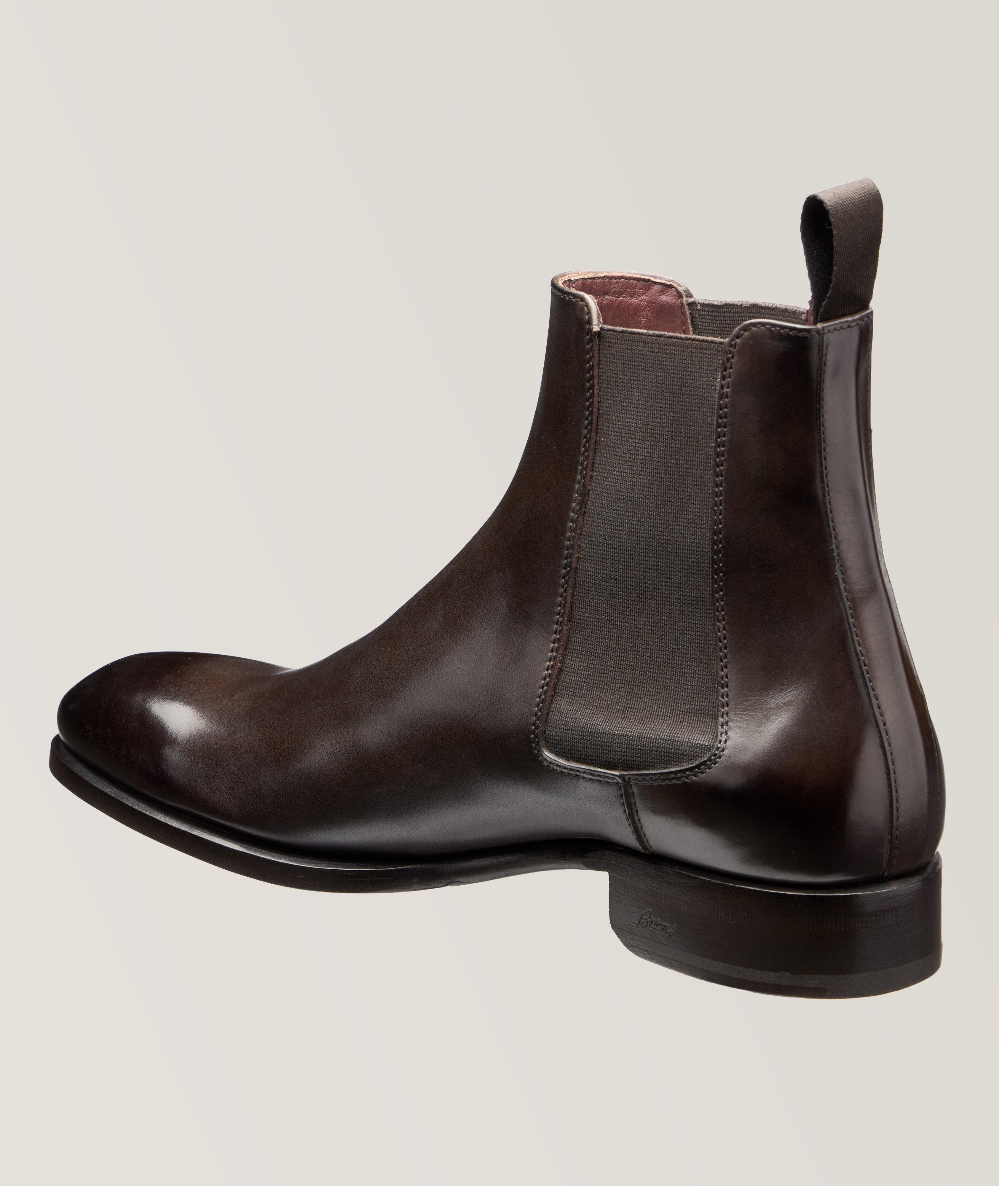 Burnished Leather Chelsea Boots image 1