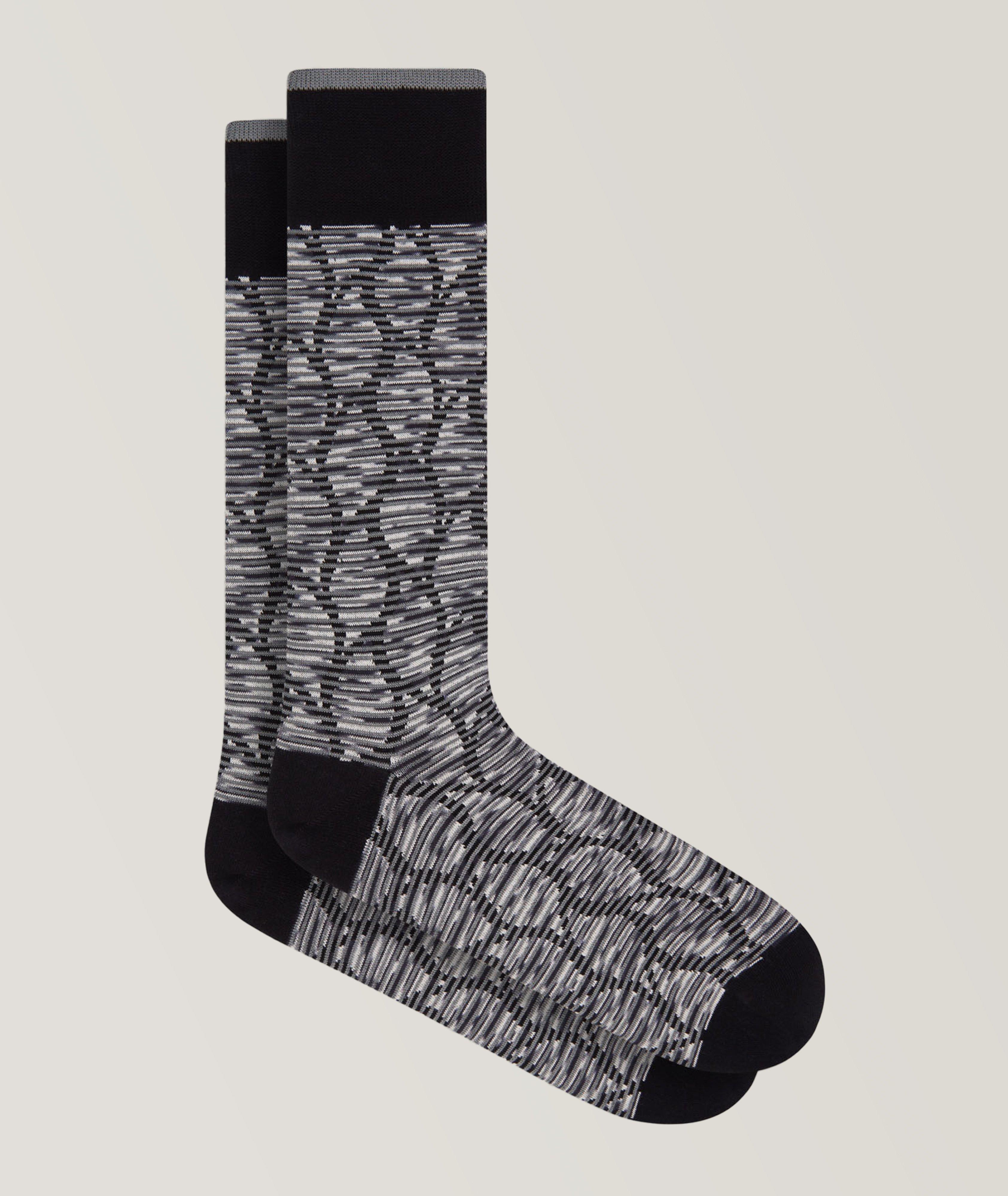 Chaussettes en coton extensible à motif image 0