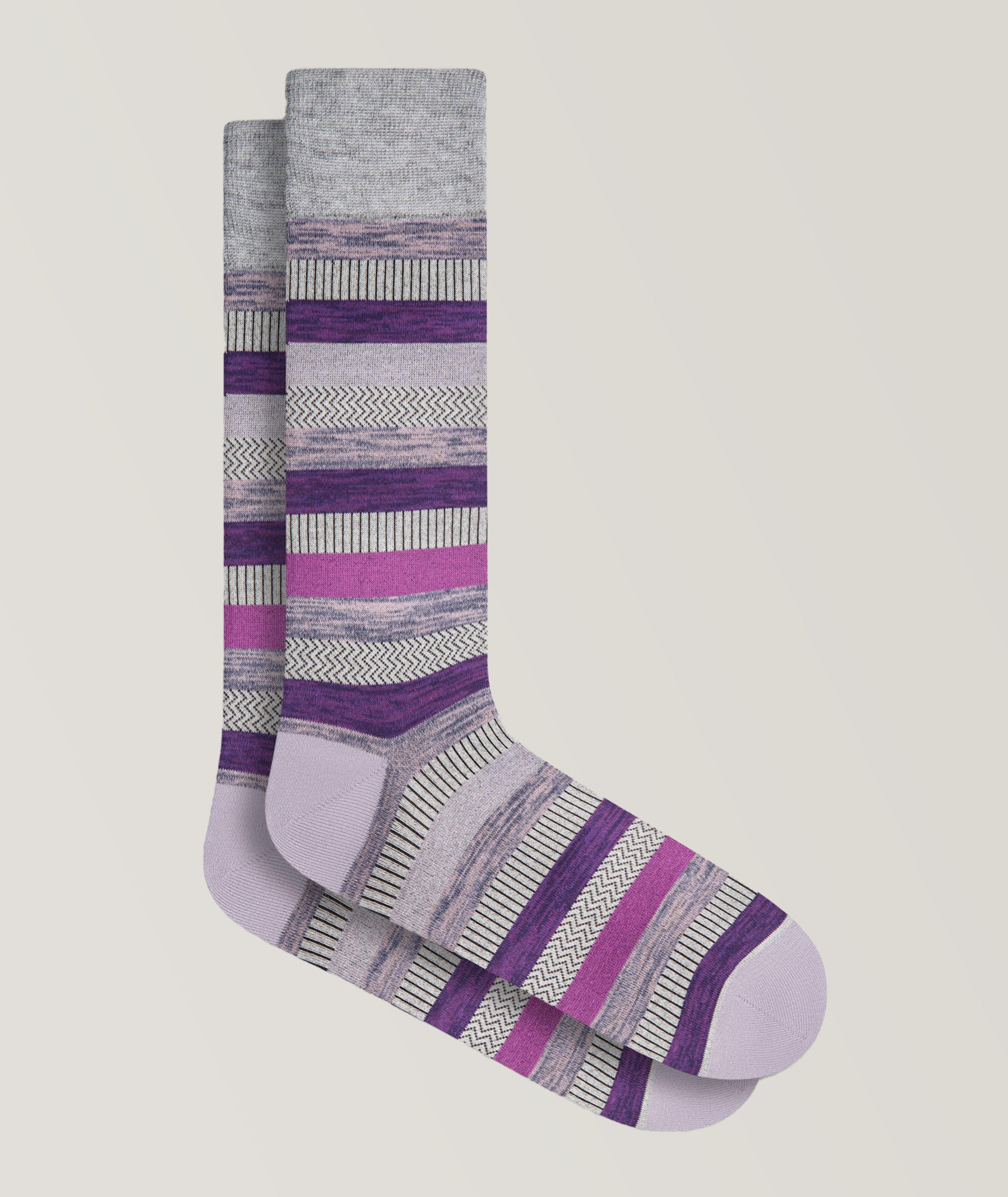 Stripe Stretch-Cotton Socks image 0