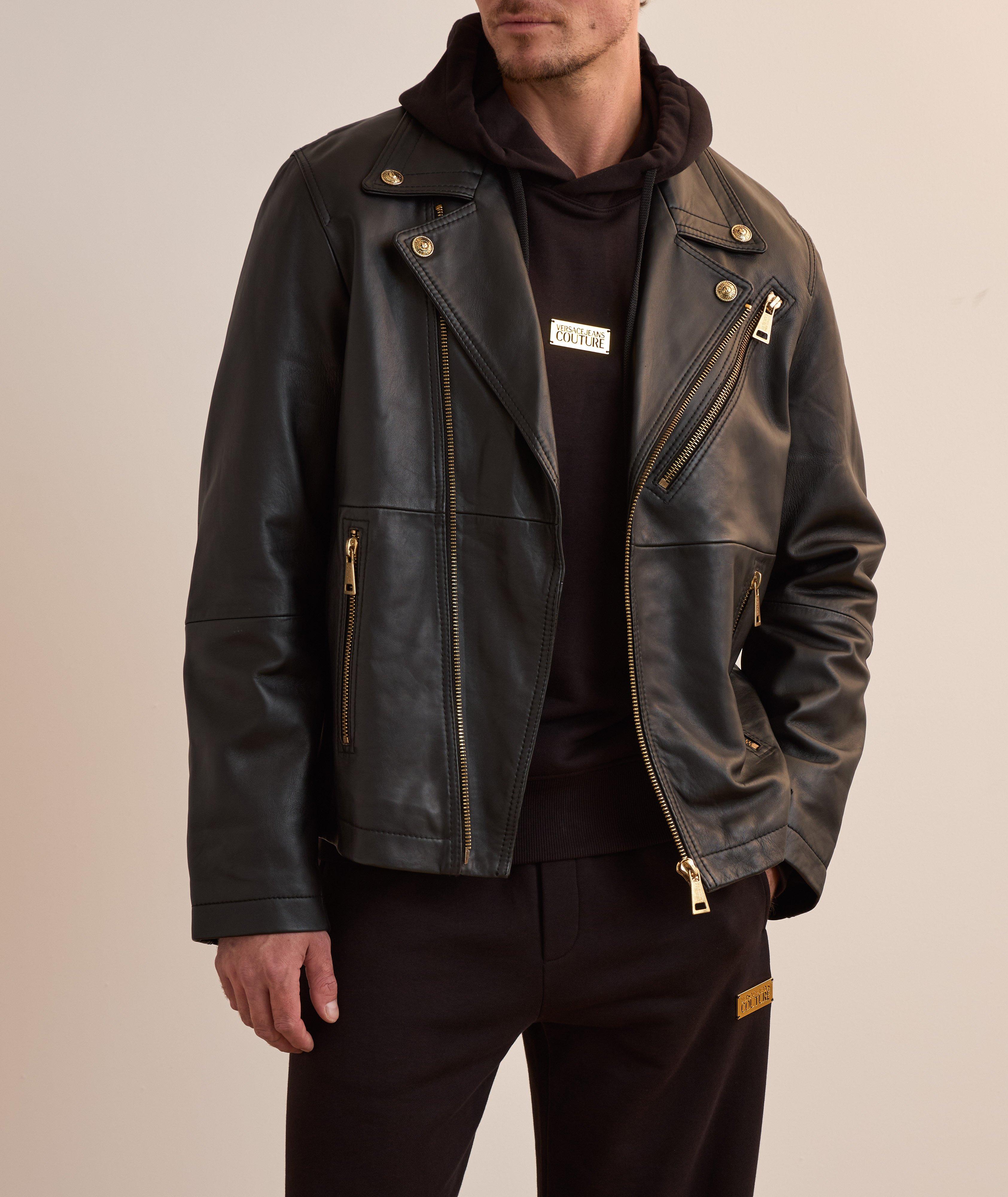 Blouson de style moto en faux cuir image 1