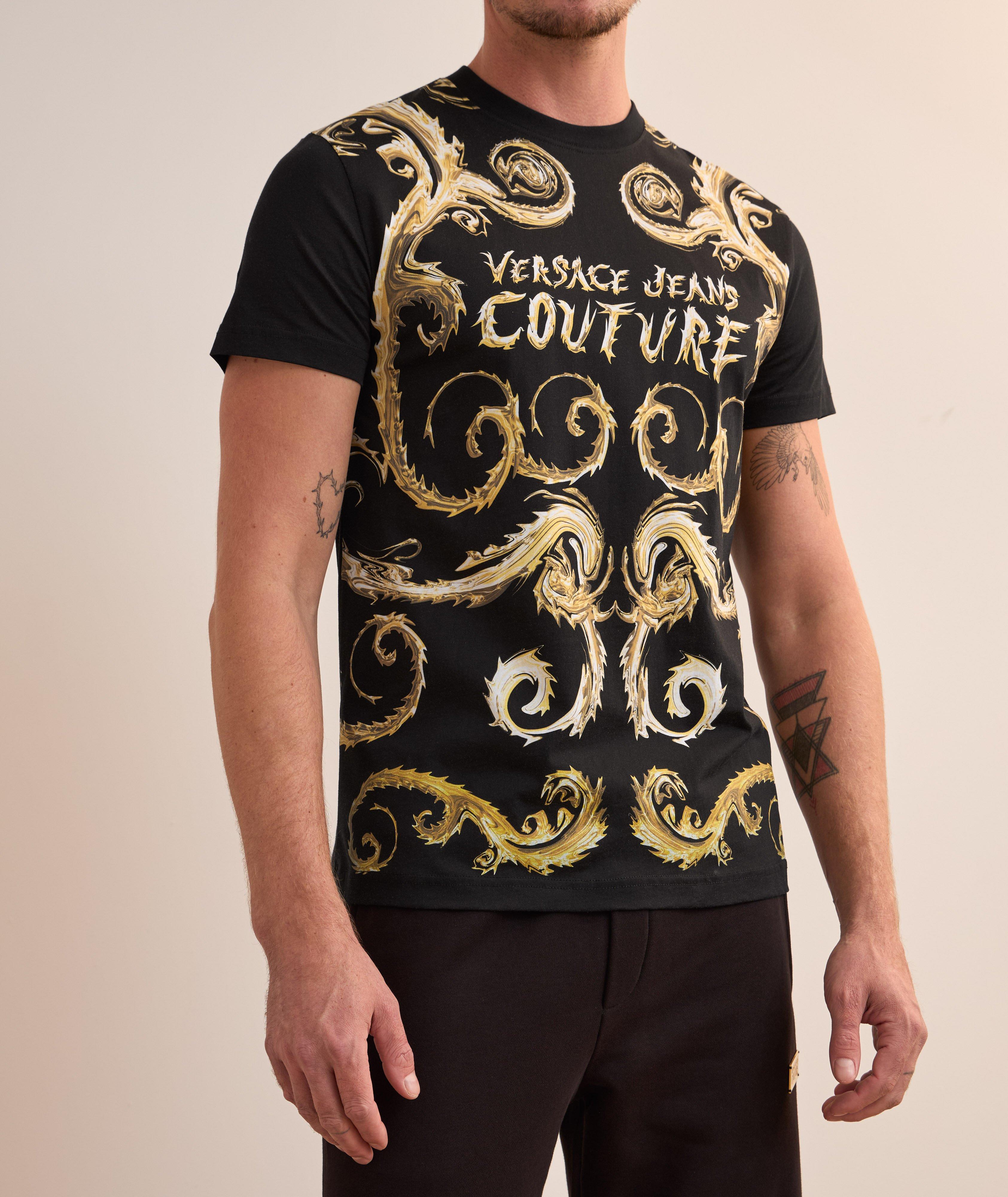 【関税&送料込】Versace Jeans Couture T-Shirt With Baroque O Baroque logo T-shirt | Versace Jeans Couture | Shop Men's