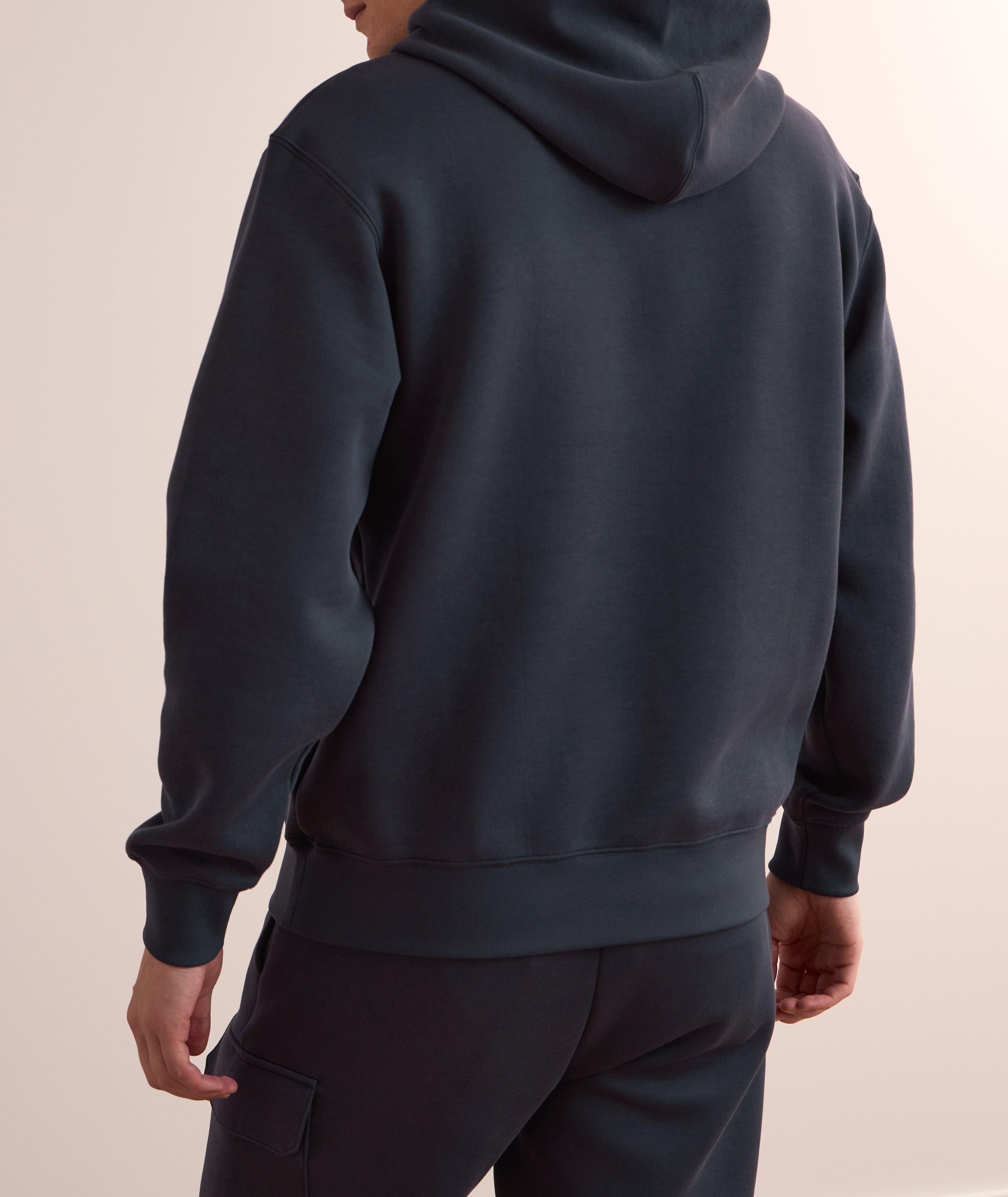 Cotton-Blend Drawstring Hooded Sweater  image 2