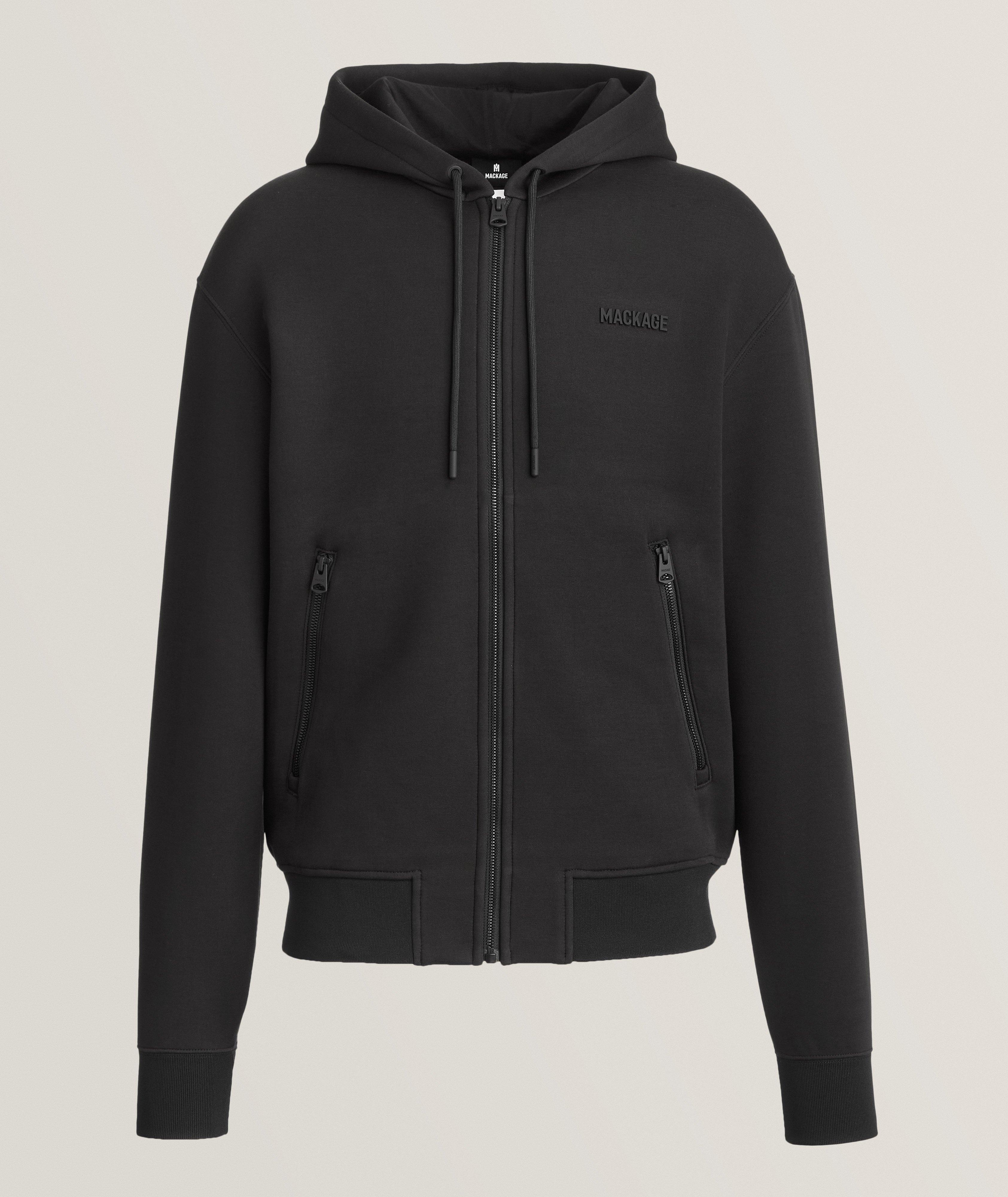 Cotton-Blend Hooded Sweater image 0