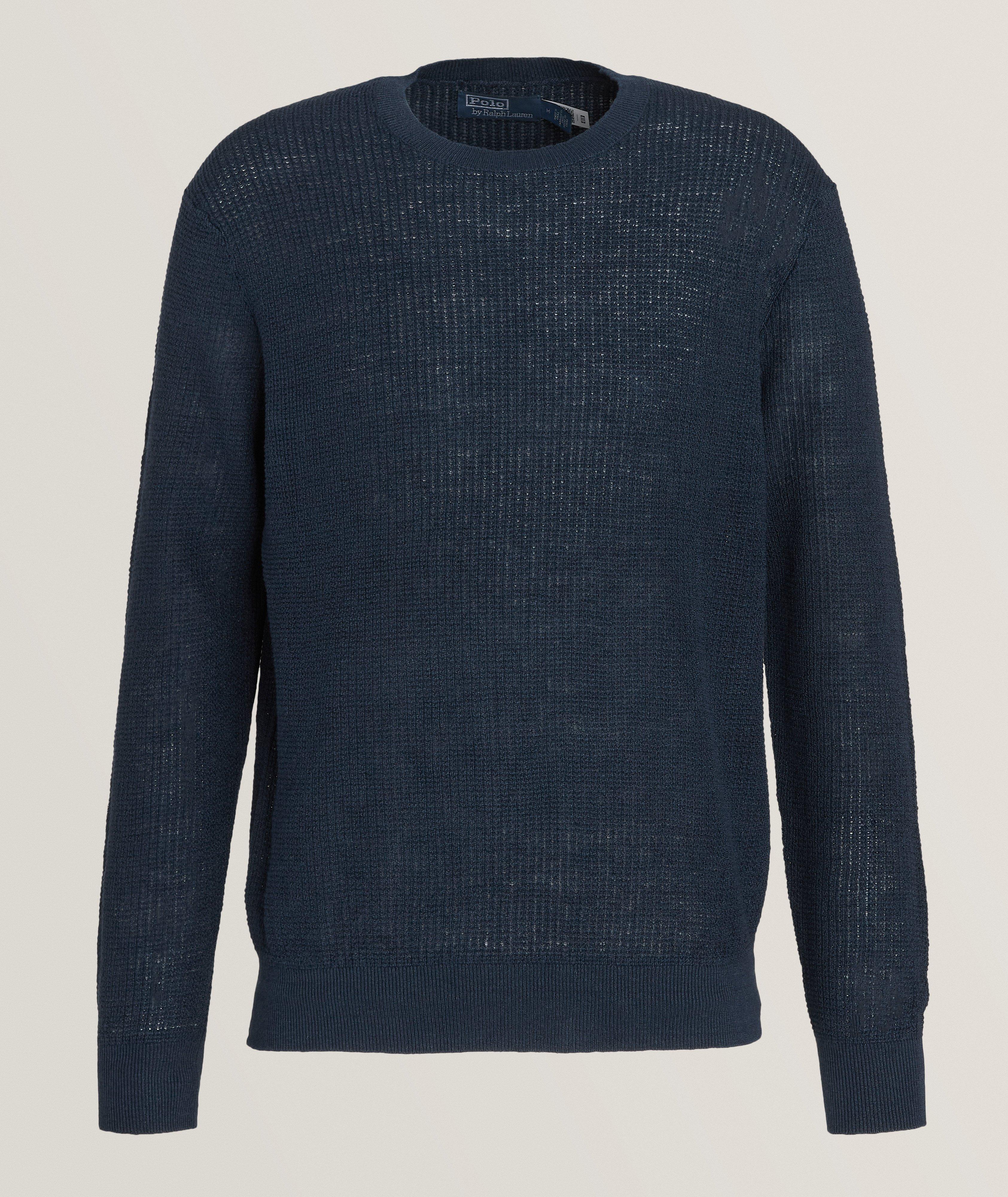 Waffle Knit Linen Sweater image 0