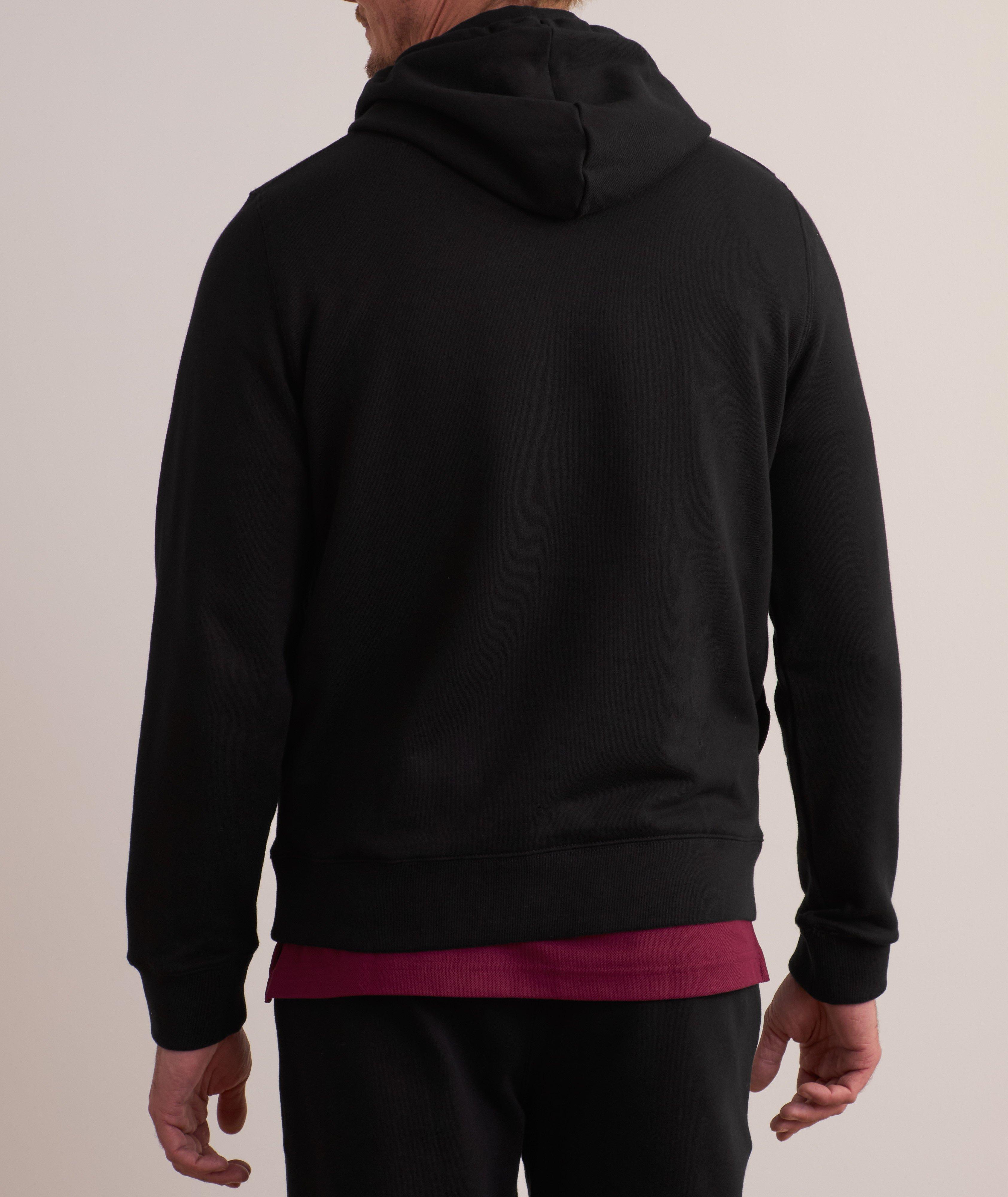 Patch Fleece Hooded Sweater image 2