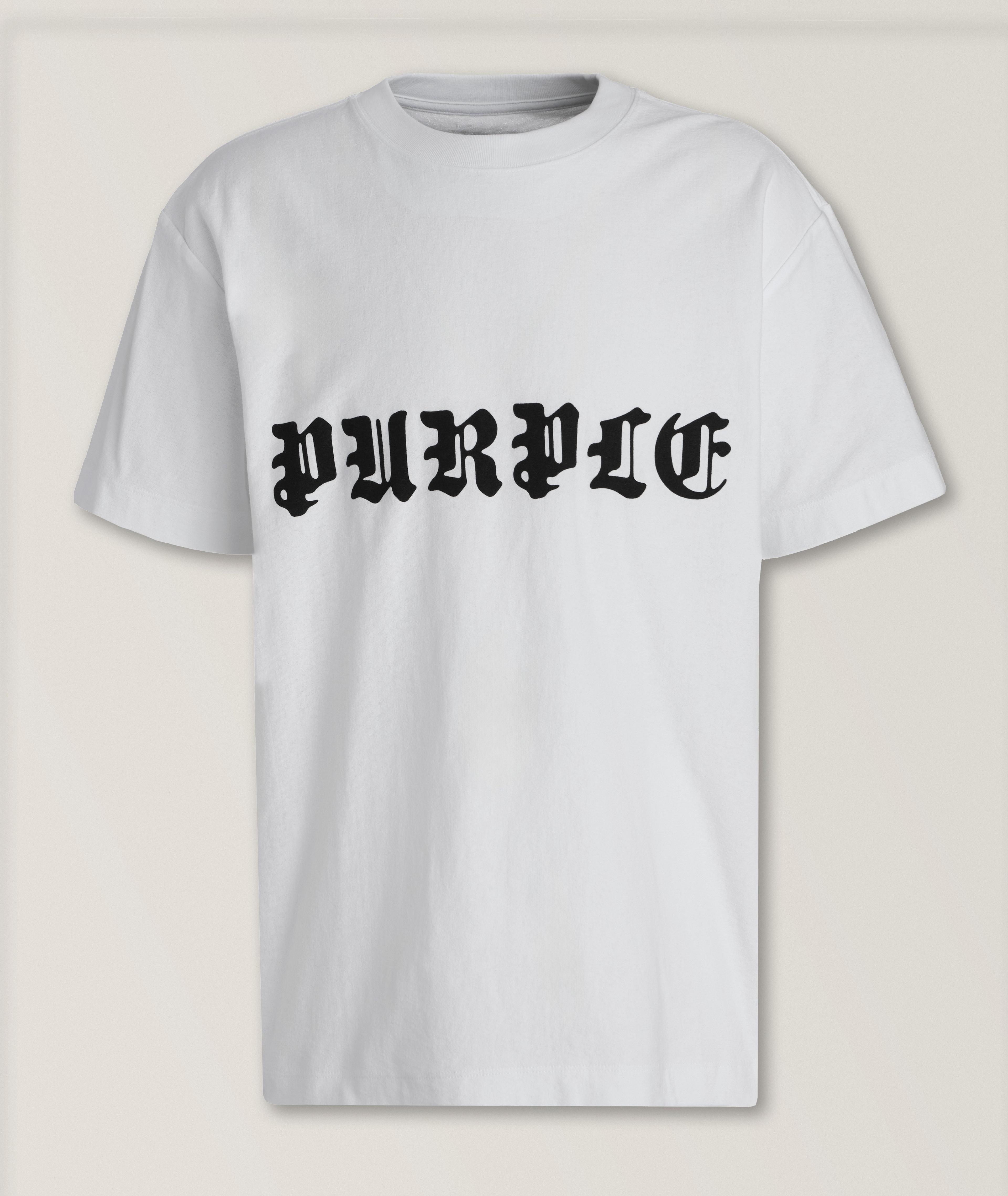 T-shirt en coton avec logo gothique image 0