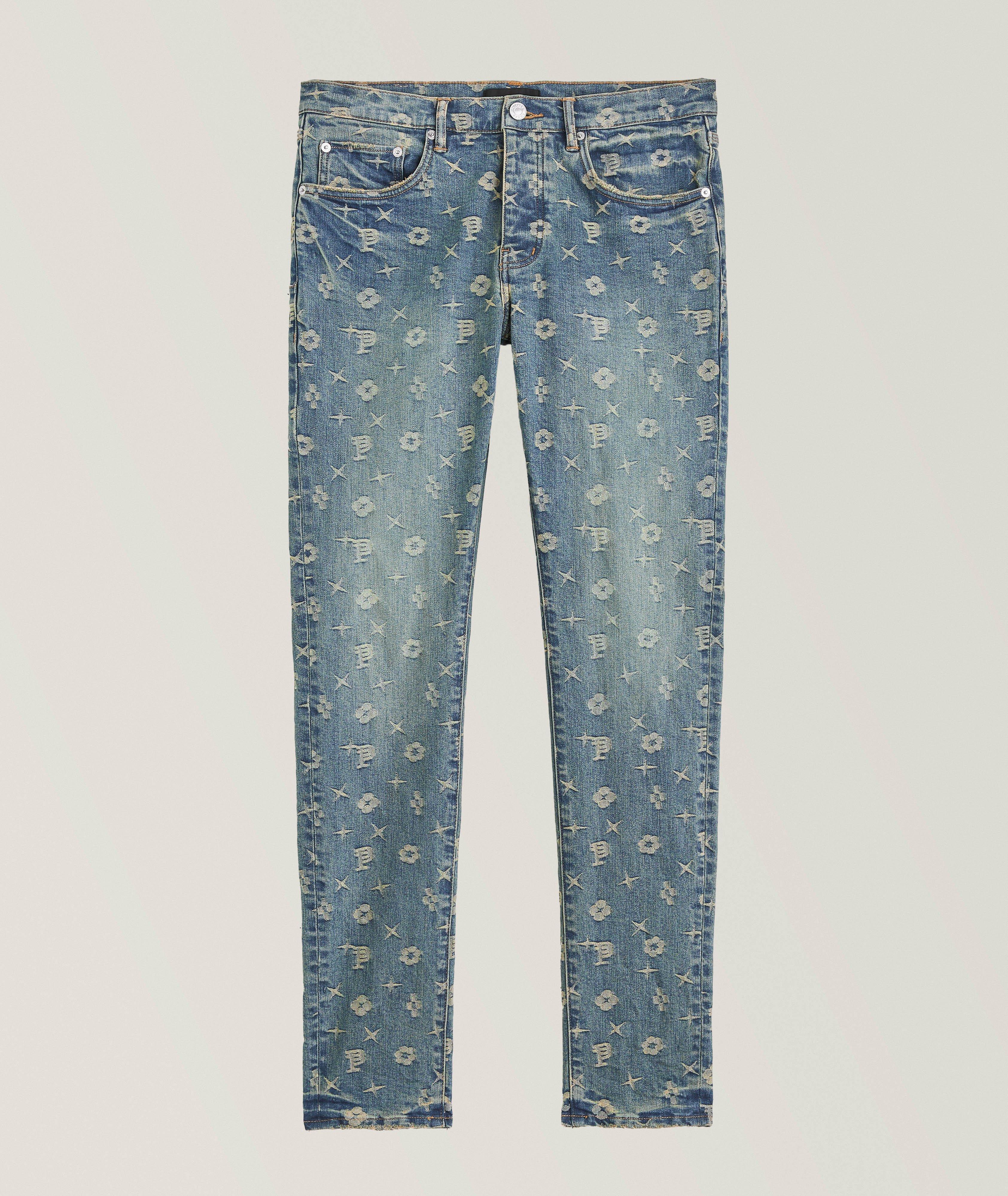 P001 Monogram Jacquard Jeans