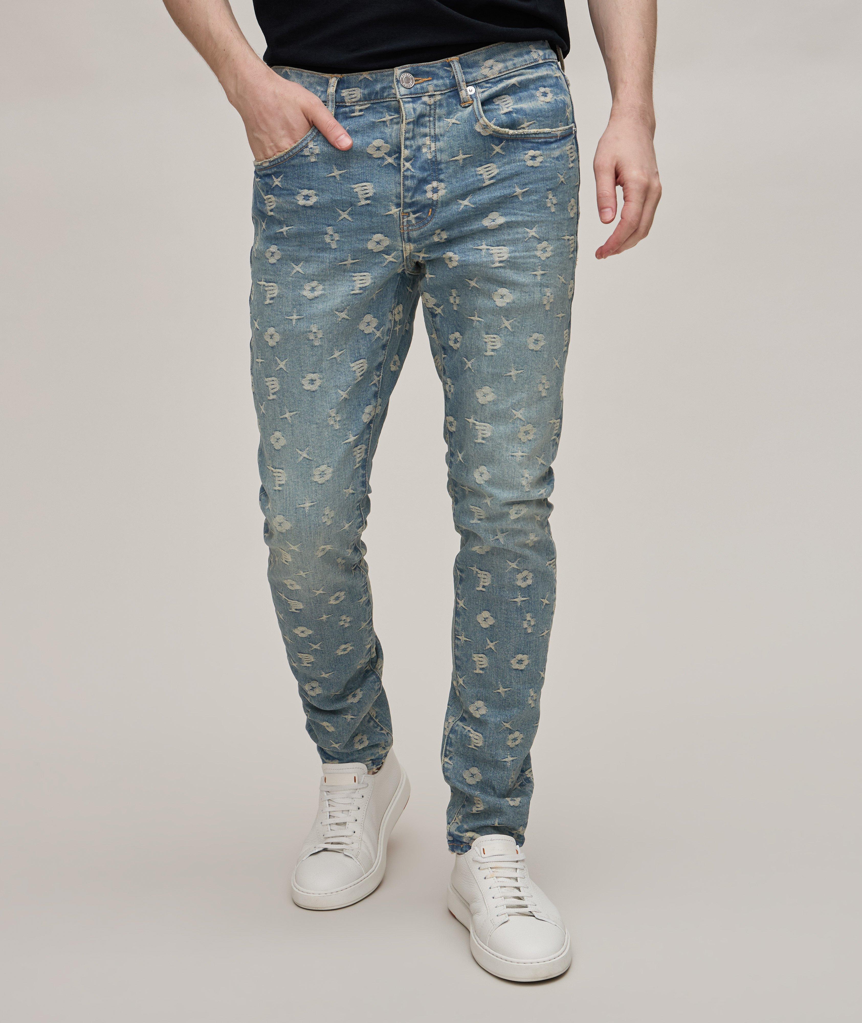 P001 Monogram Jacquard Jeans  image 1