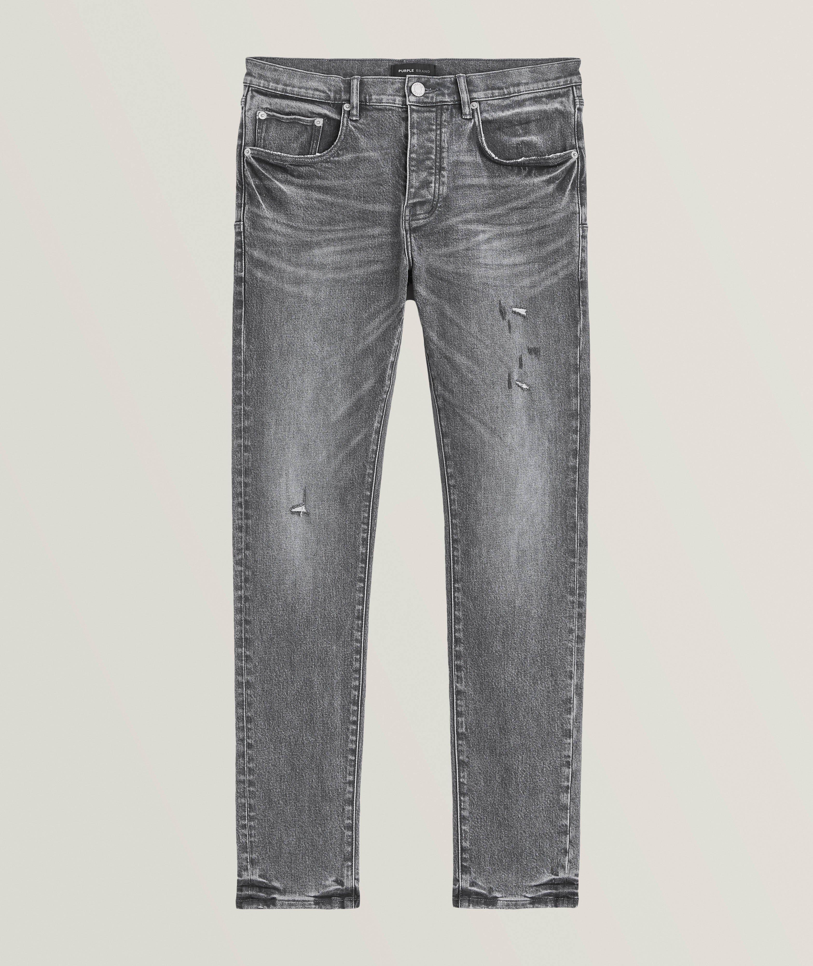 P001 Distressed Faded Jeans