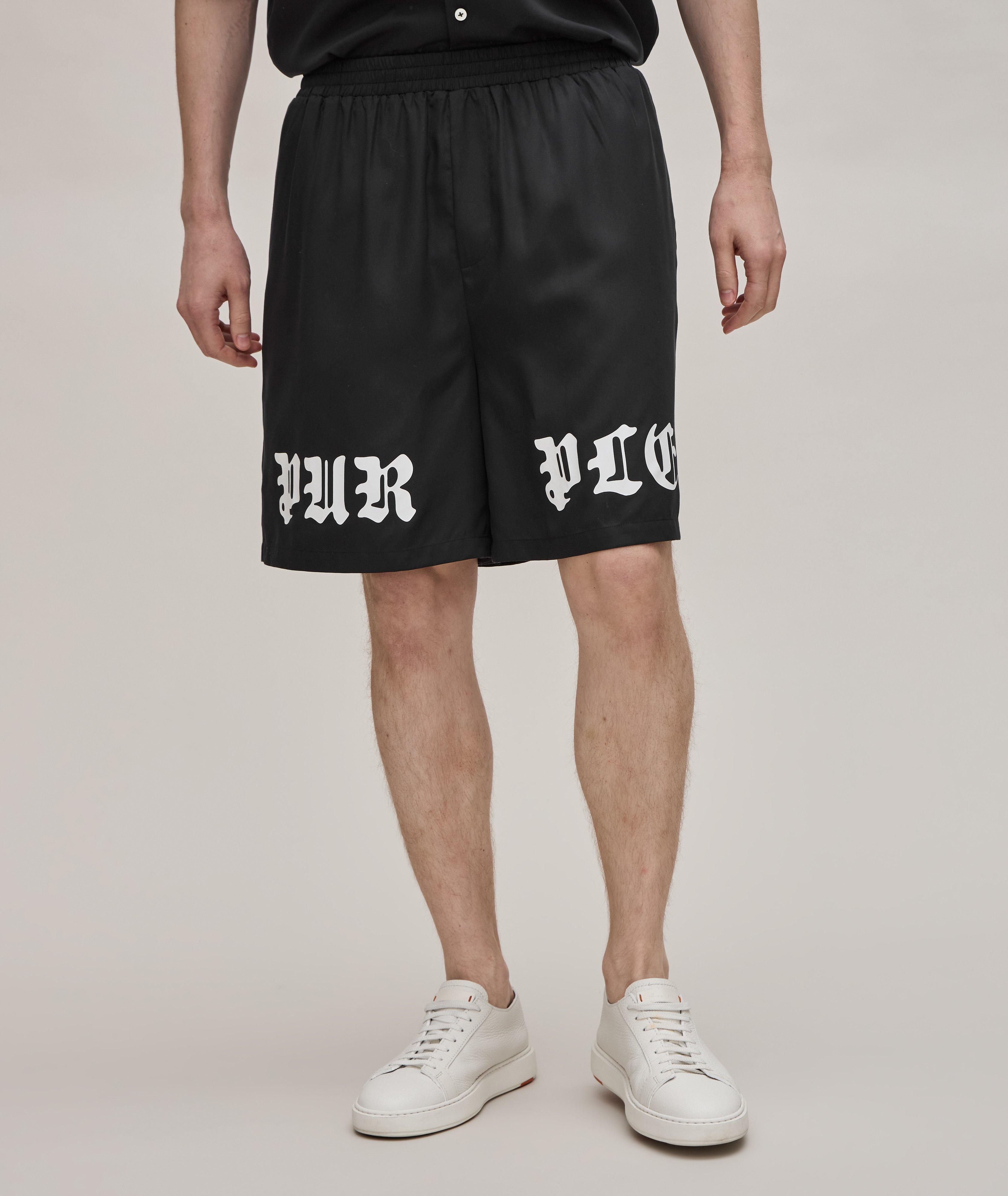 Gothic Logo Lyocell Shorts  image 1