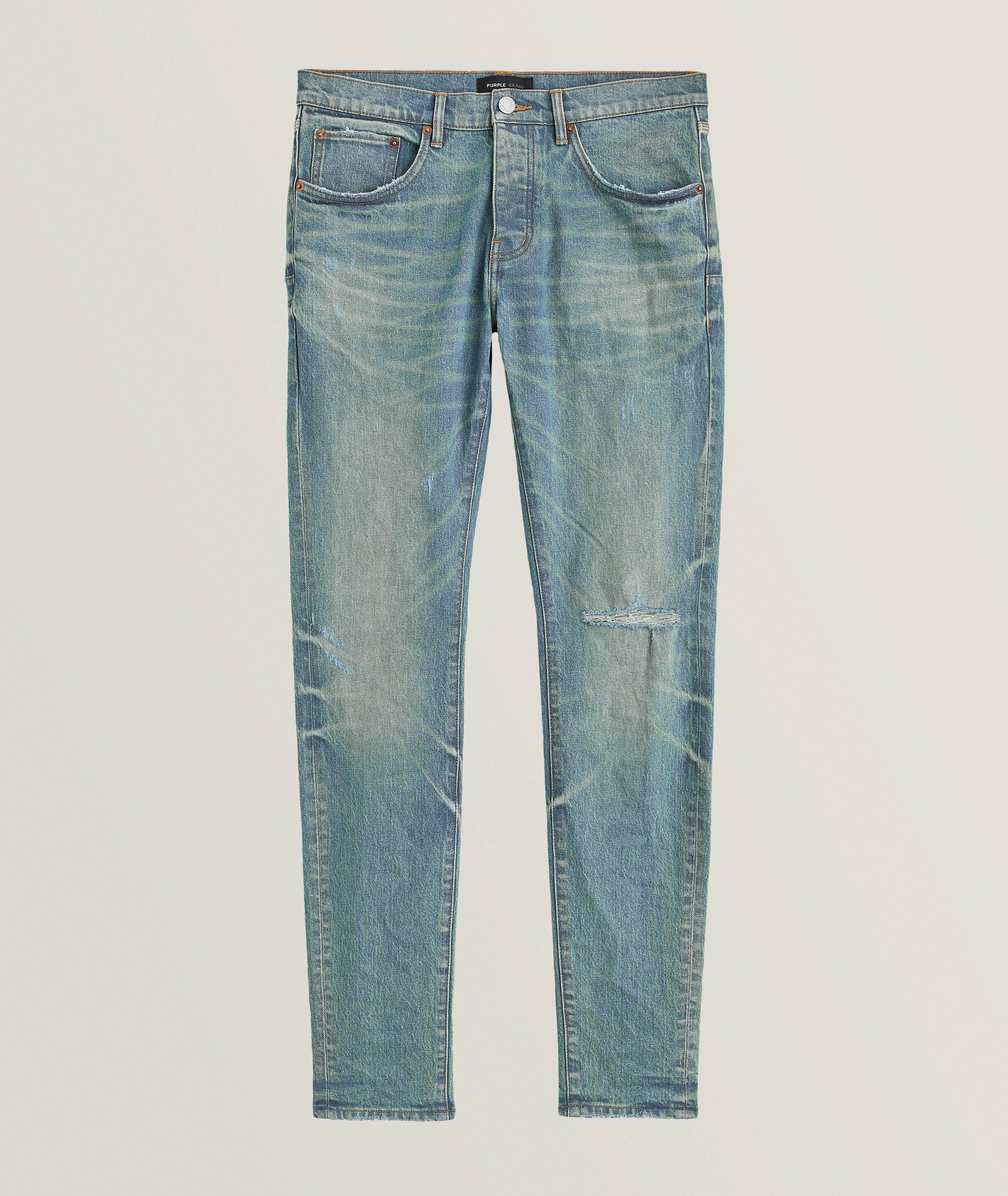P001 Aged Ripped & Distressed Jeans