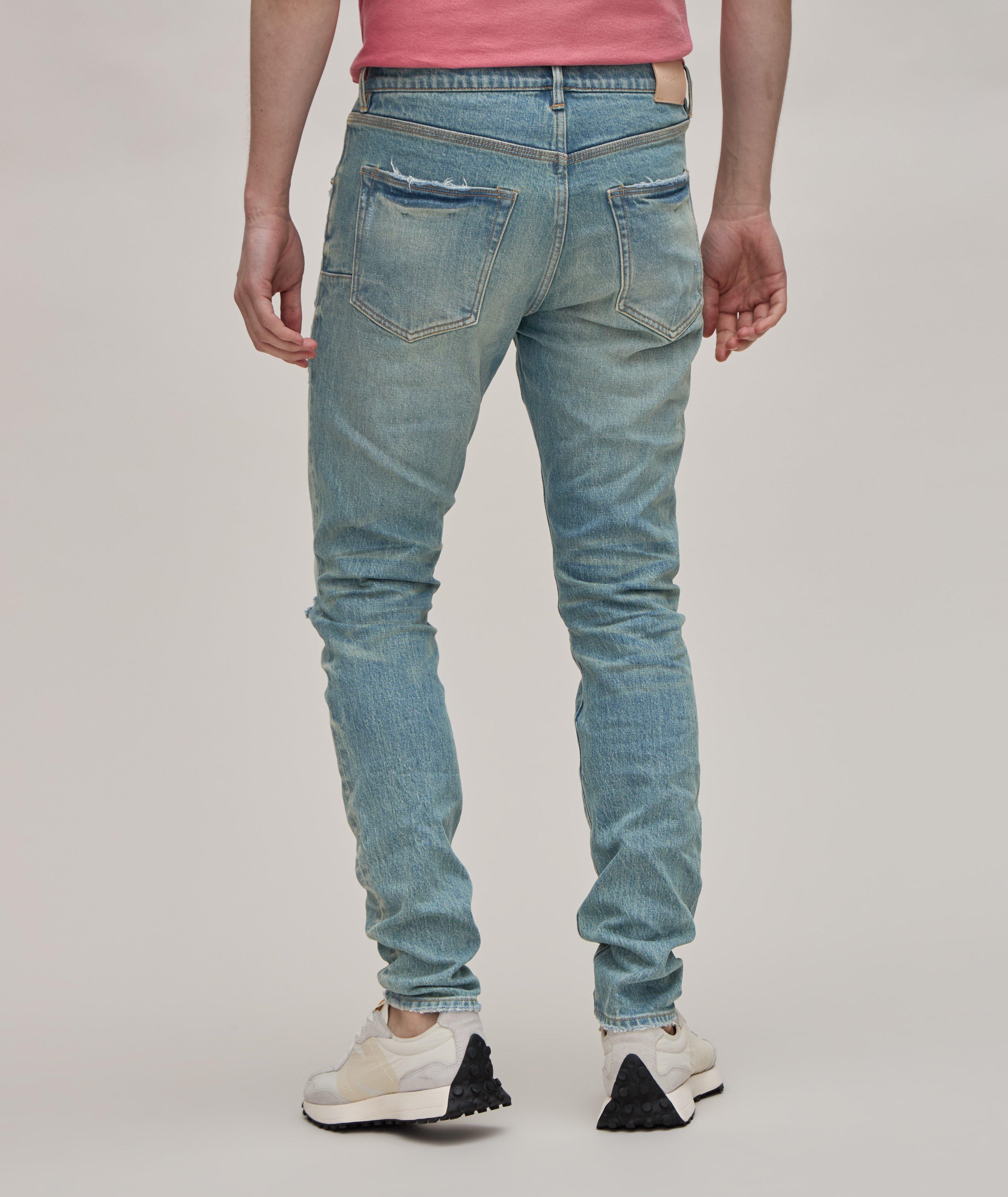 P001 Aged Ripped & Distressed Jeans  image 2