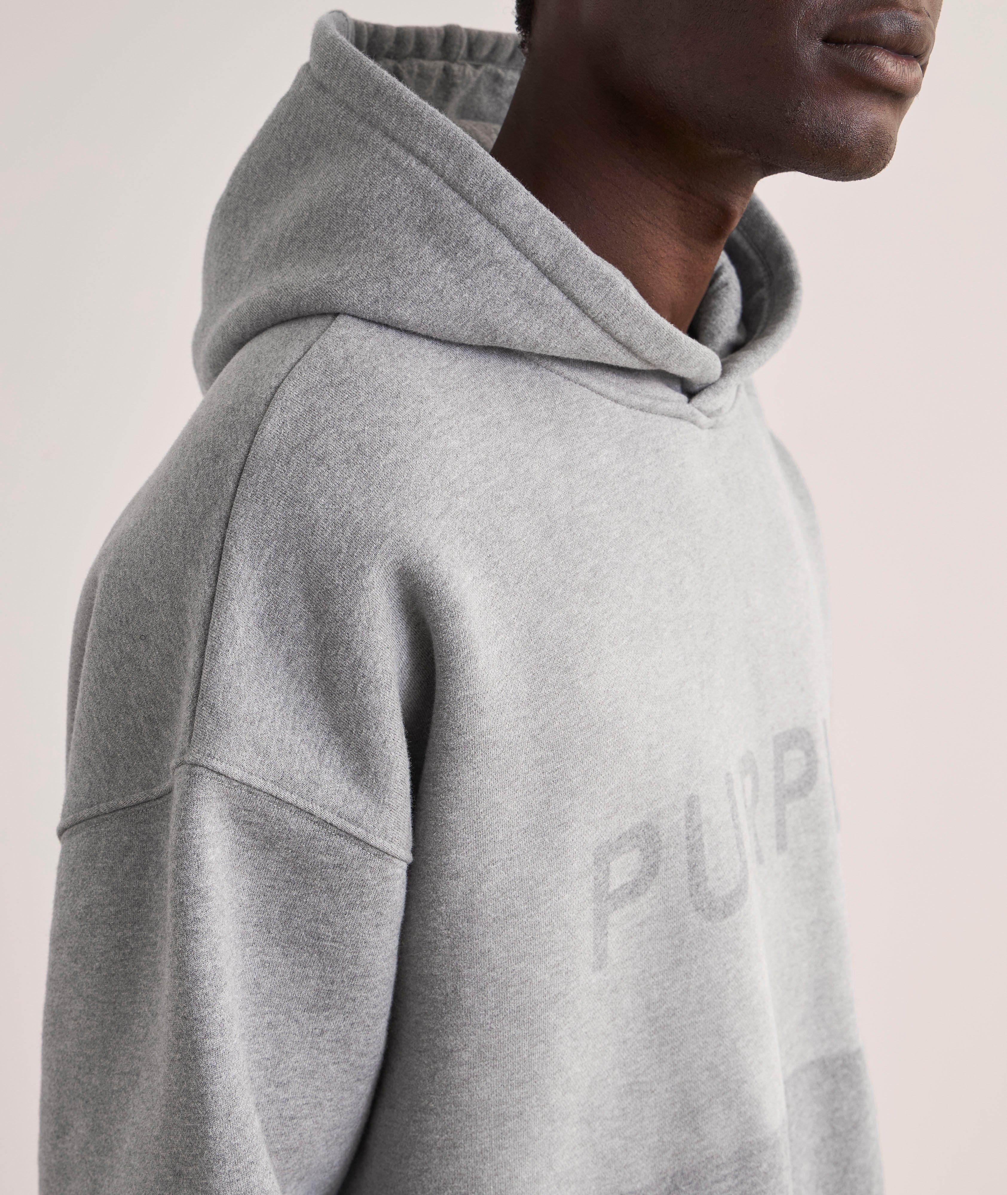 Logo Fleece Crop Hooded Sweater image 3