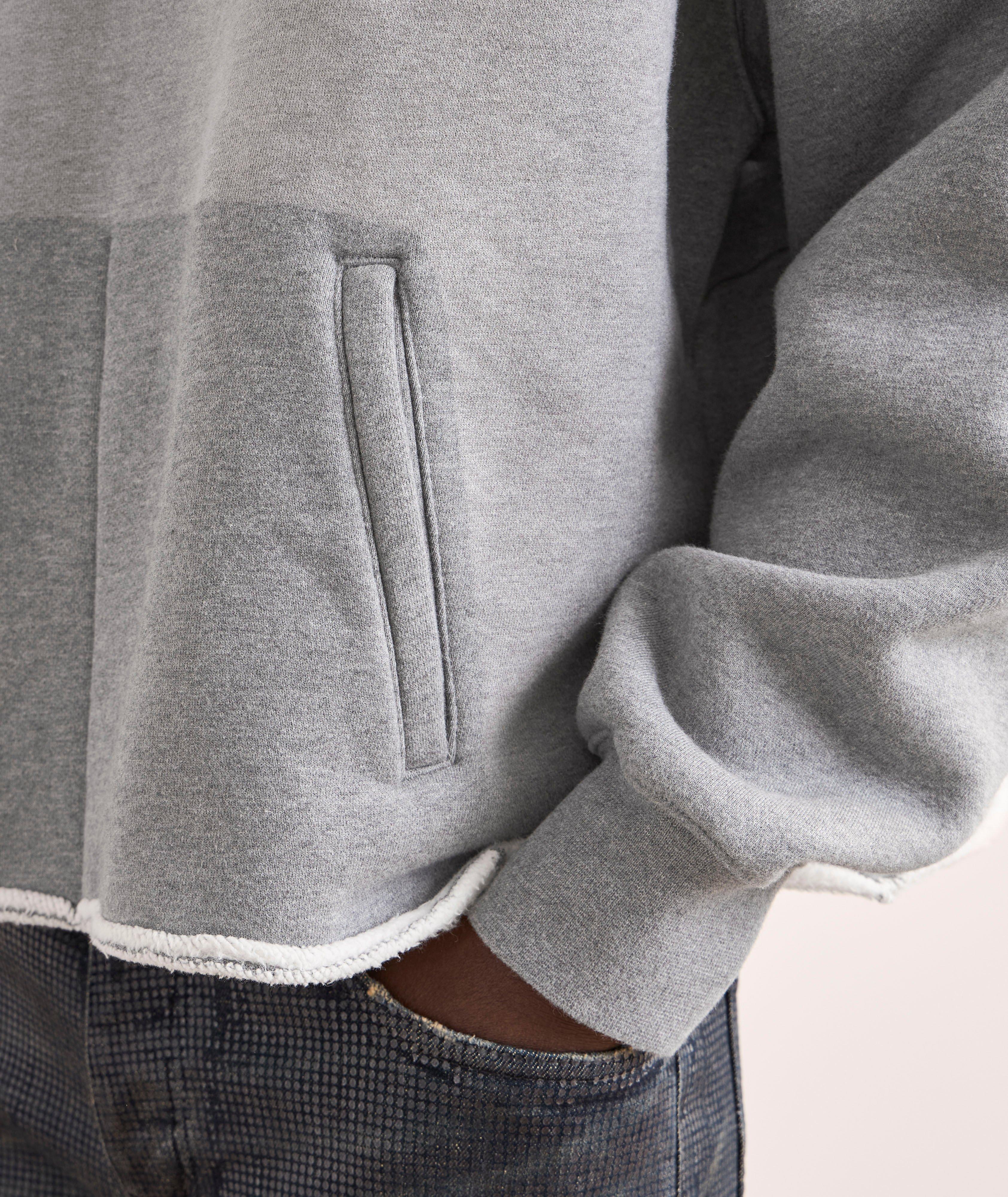 Logo Fleece Crop Hooded Sweater image 4