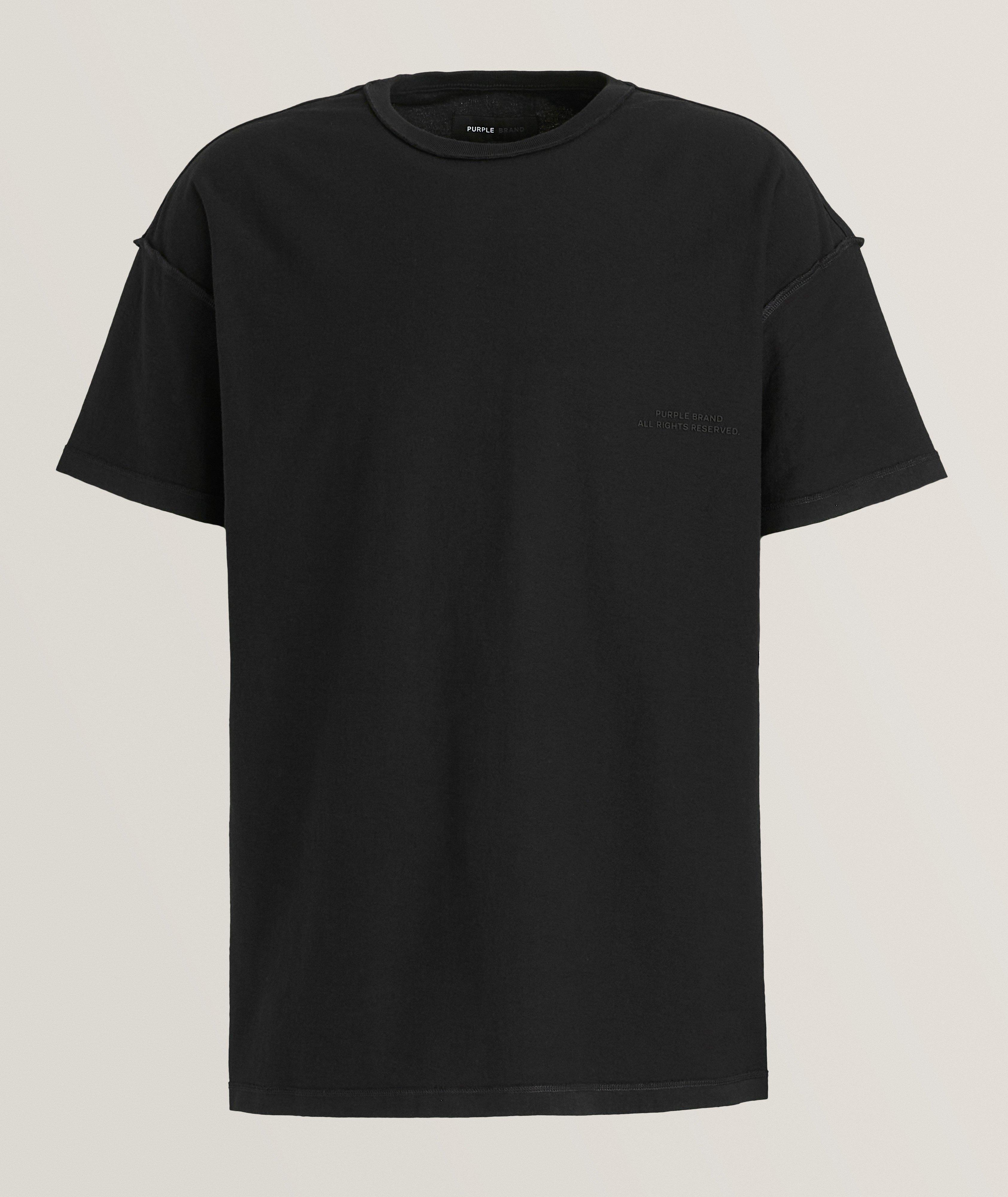 Faded Textured Cotton T-Shirt