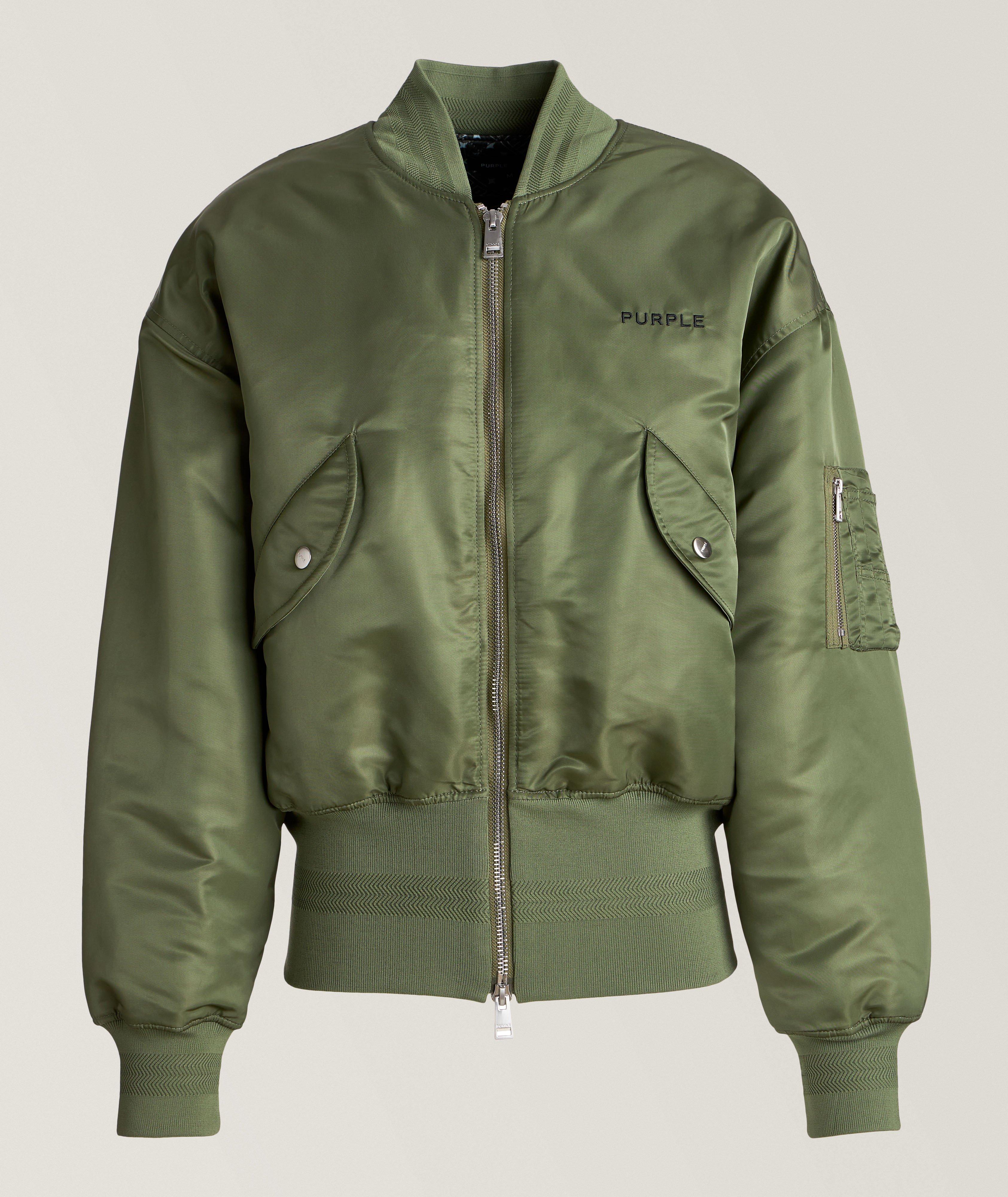 Purple green jacket best sale