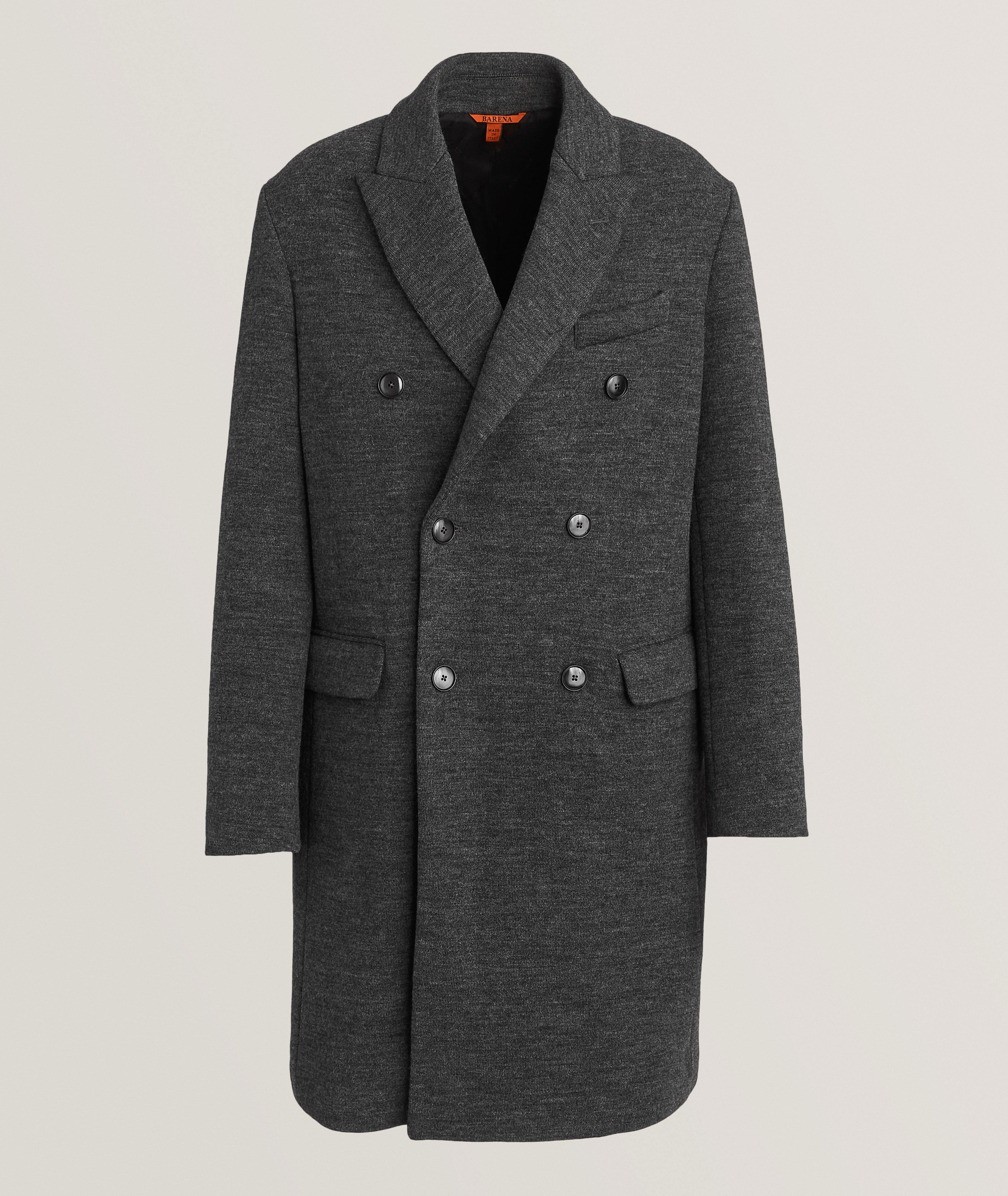 Virgin Wool-Blend Double-Breasted Coat image 0