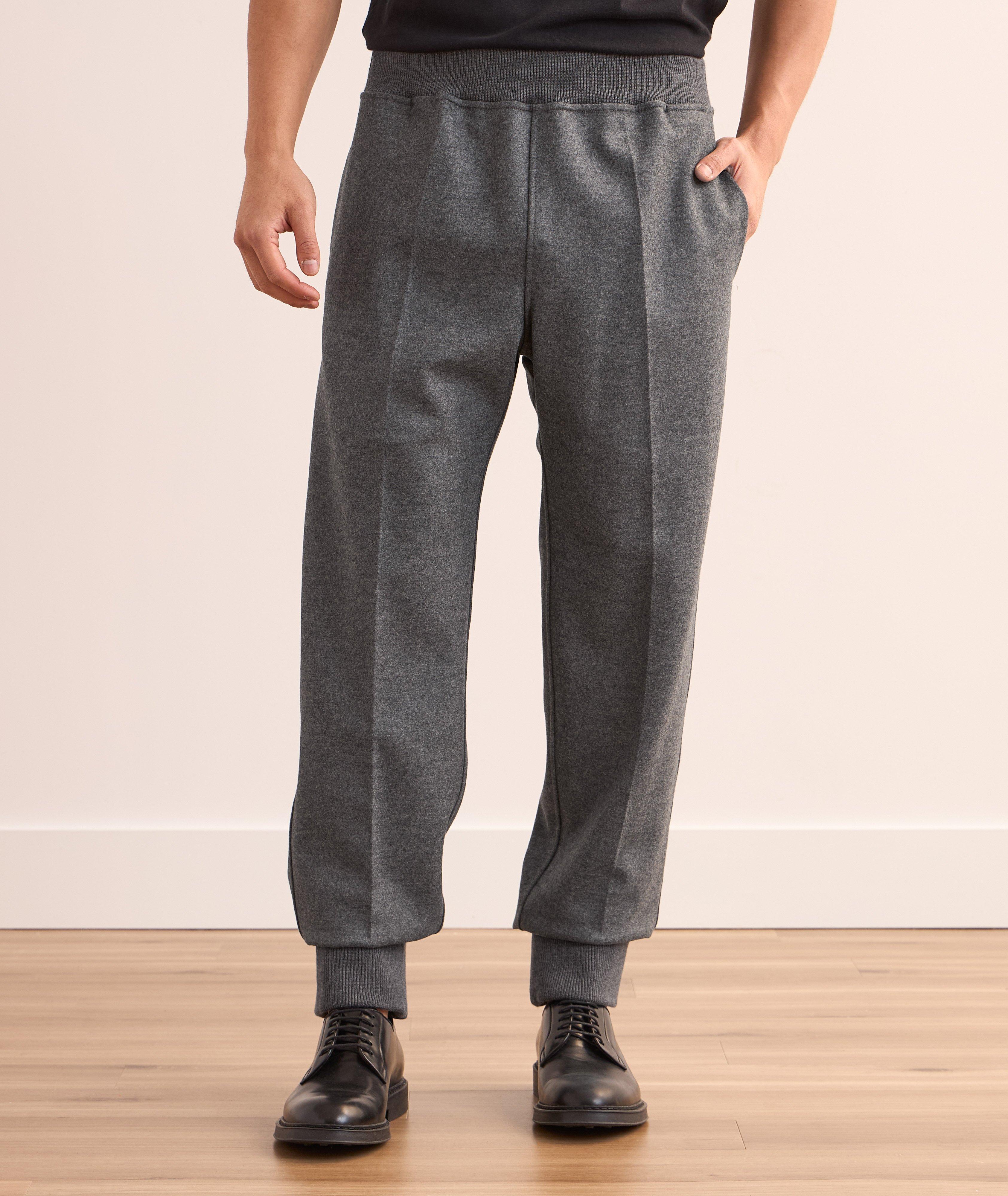 Wool Flat Front Joggers image 1