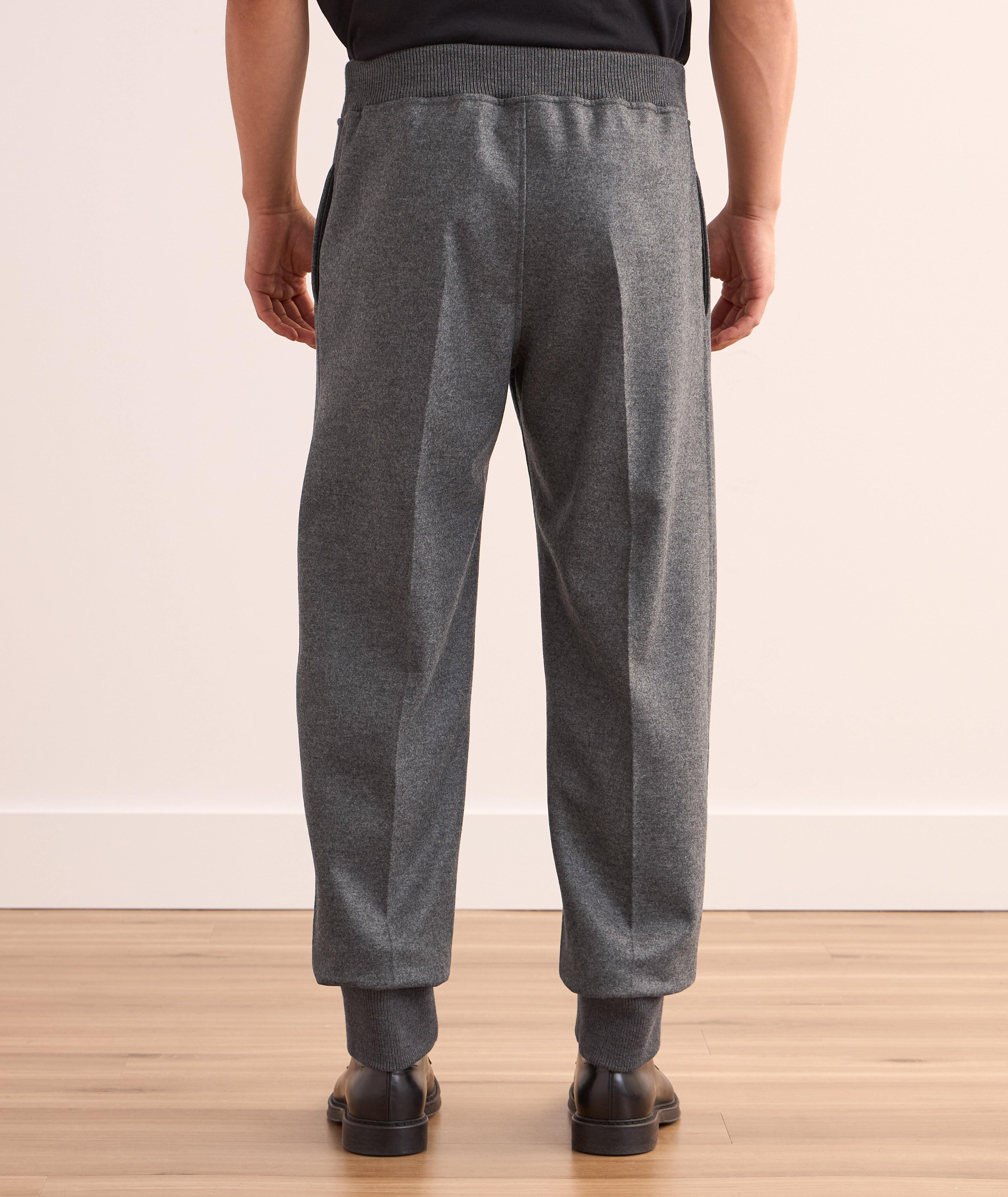 Wool Flat Front Joggers image 2