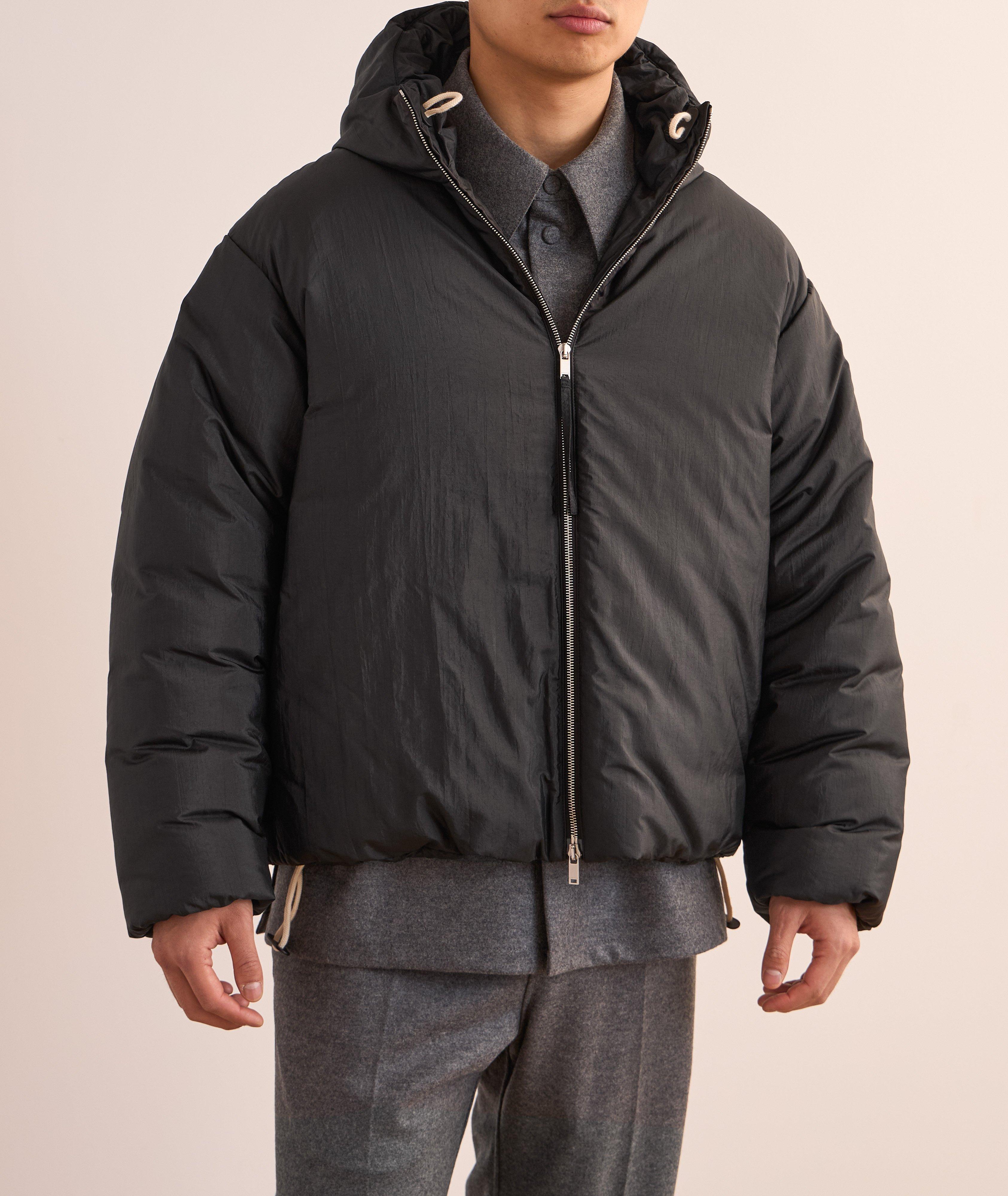 Manteau de duvet matelassé de coupe carrée image 1