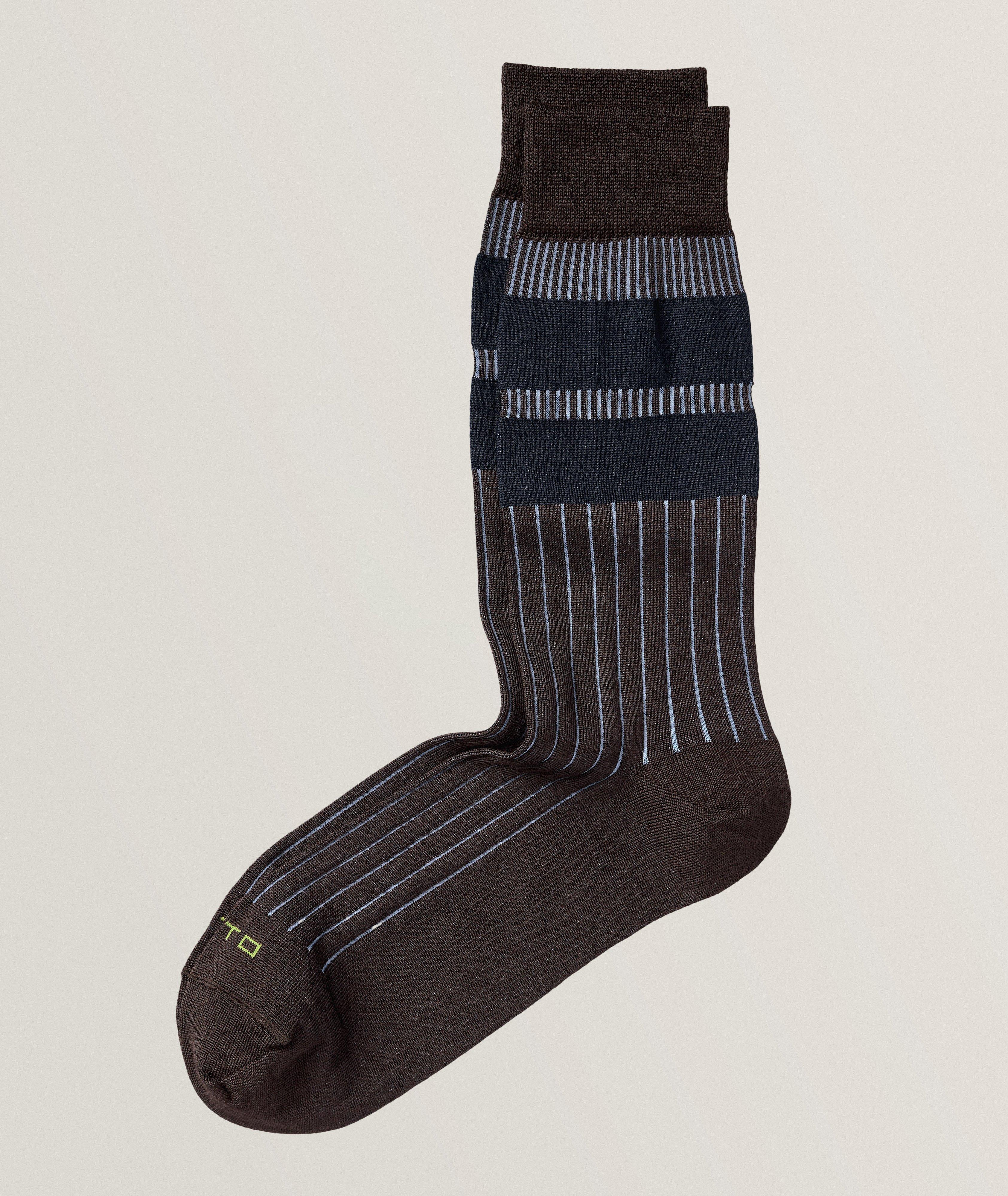 Steve Striped Wool-Blend Socks image 0