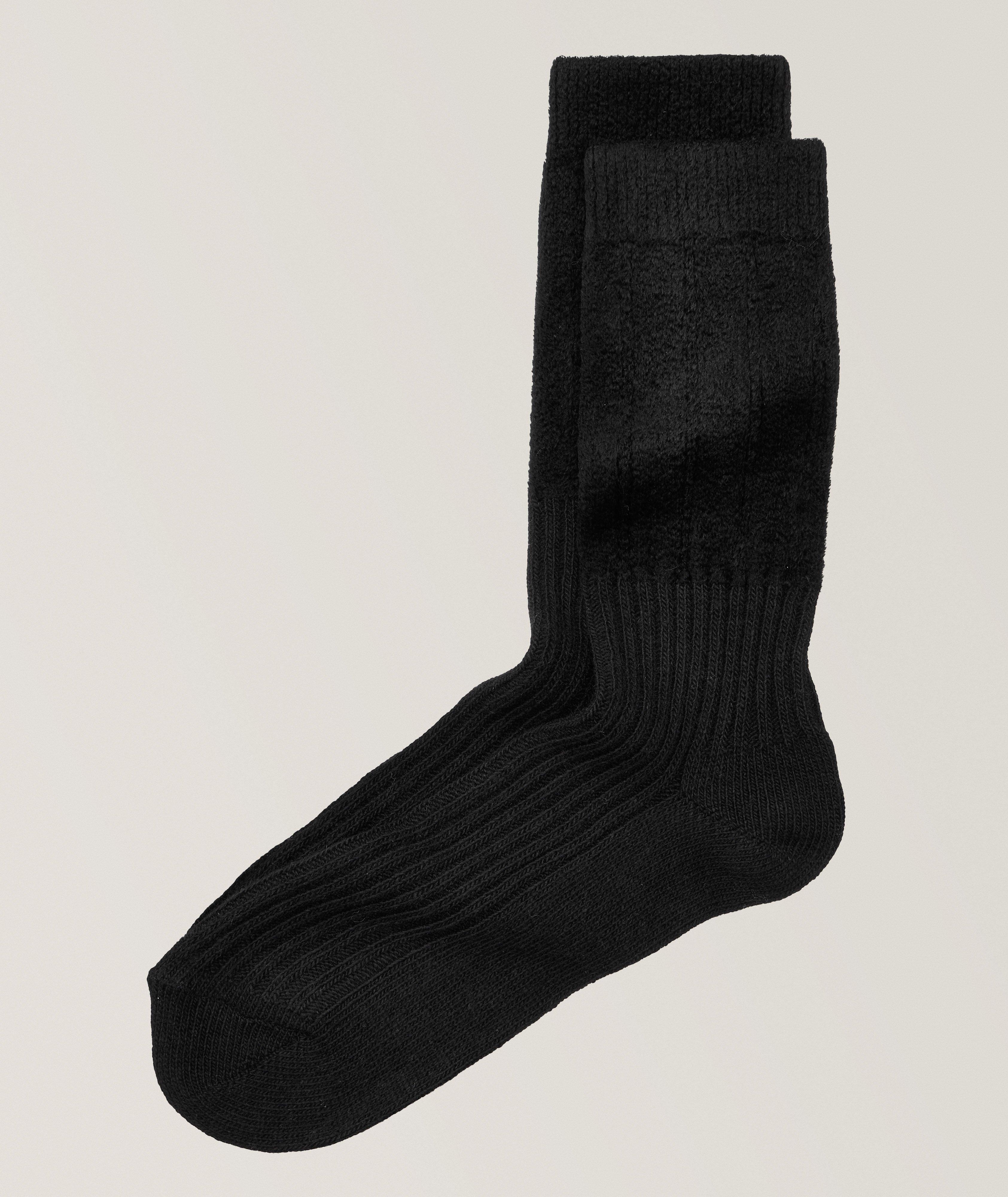 Jim Two-Tone Virgin Wool-Blend Socks image 0