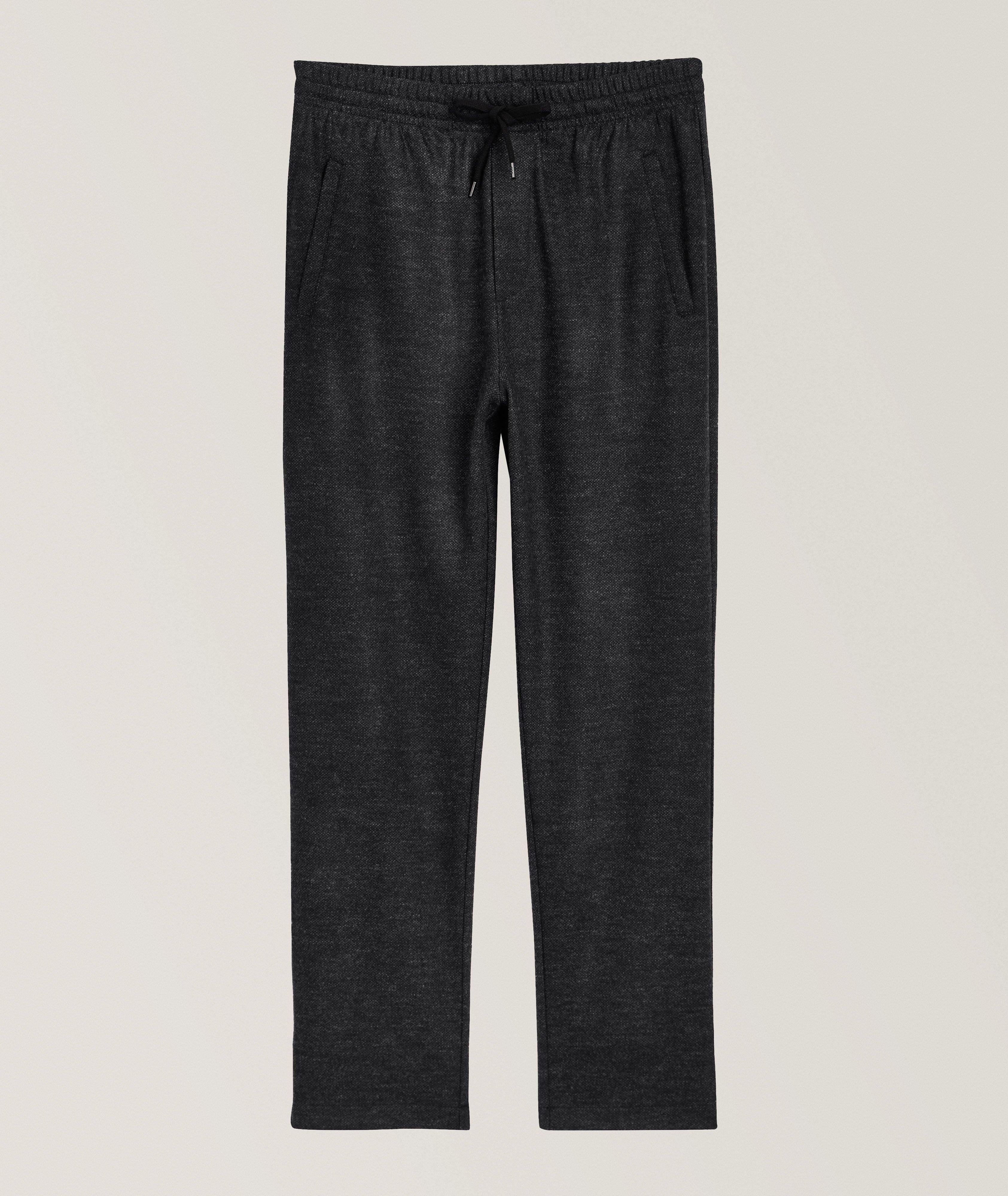 Harris Wharf London Pindot Virgin Wool Joggers