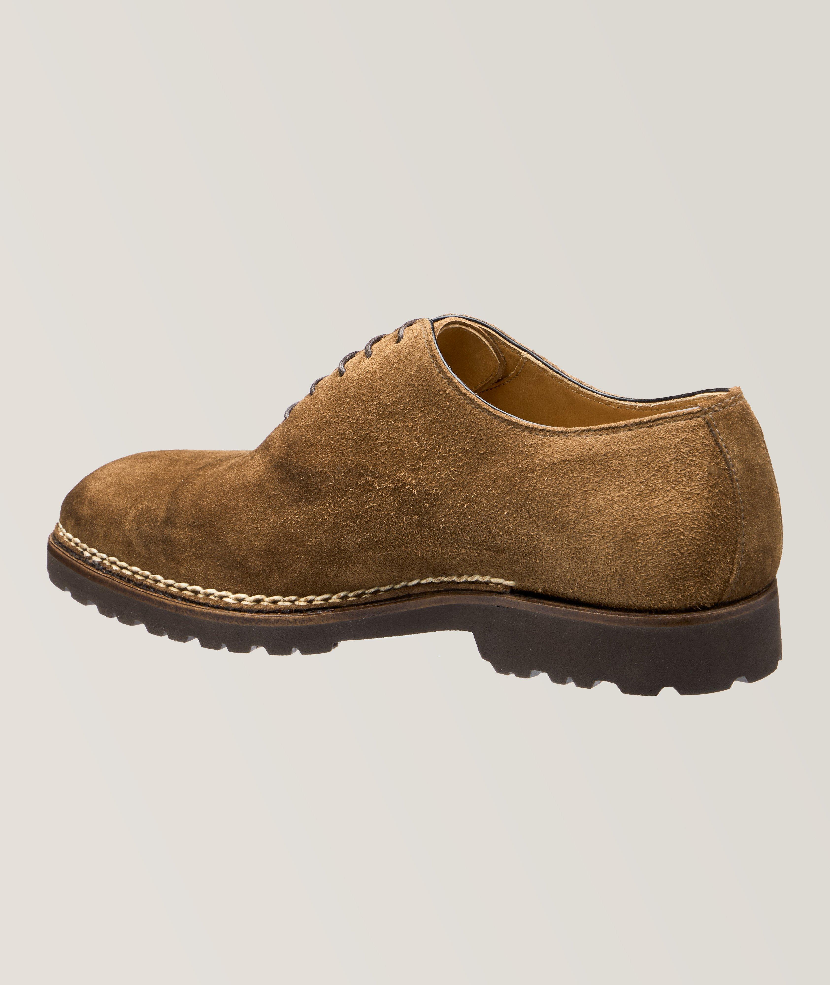 Suede Leather Oxfords image 1